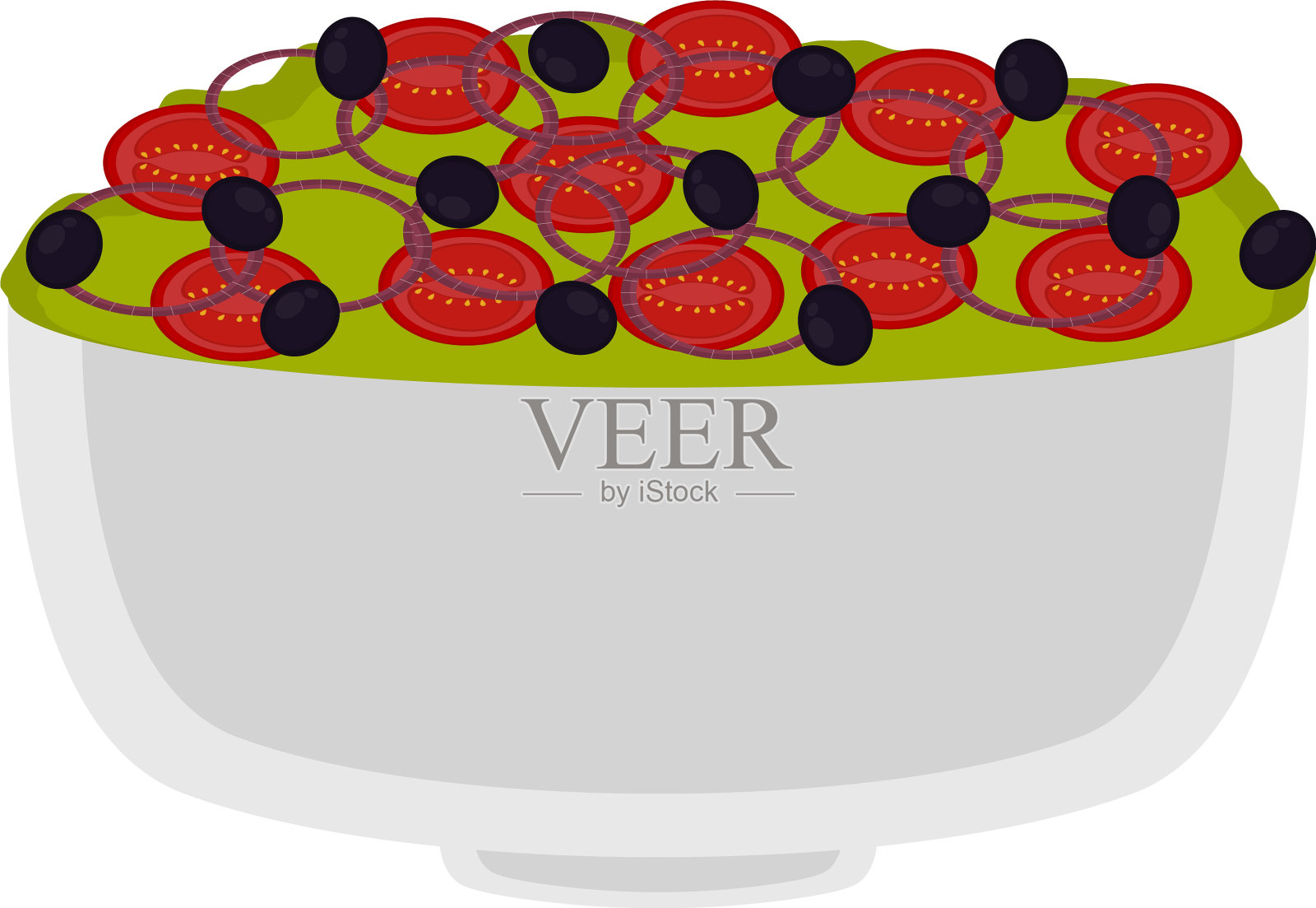 孤立的沙拉形象插画图片素材