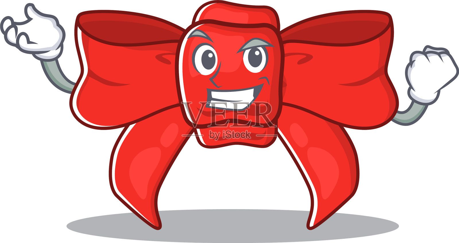 成功红丝带蝴蝶结孤品格设计元素图片