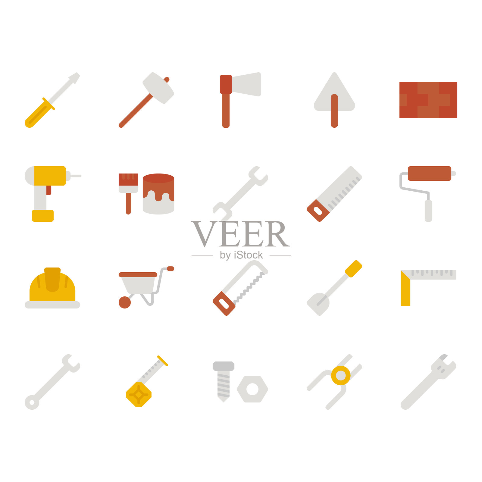 建设工具相关图标集图标素材