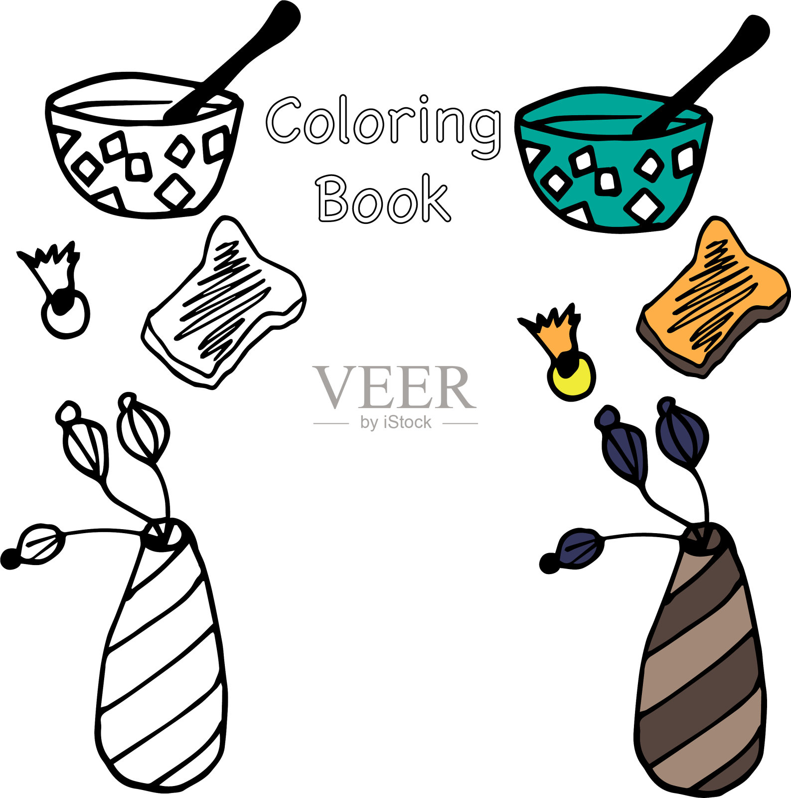 早餐插画图片素材