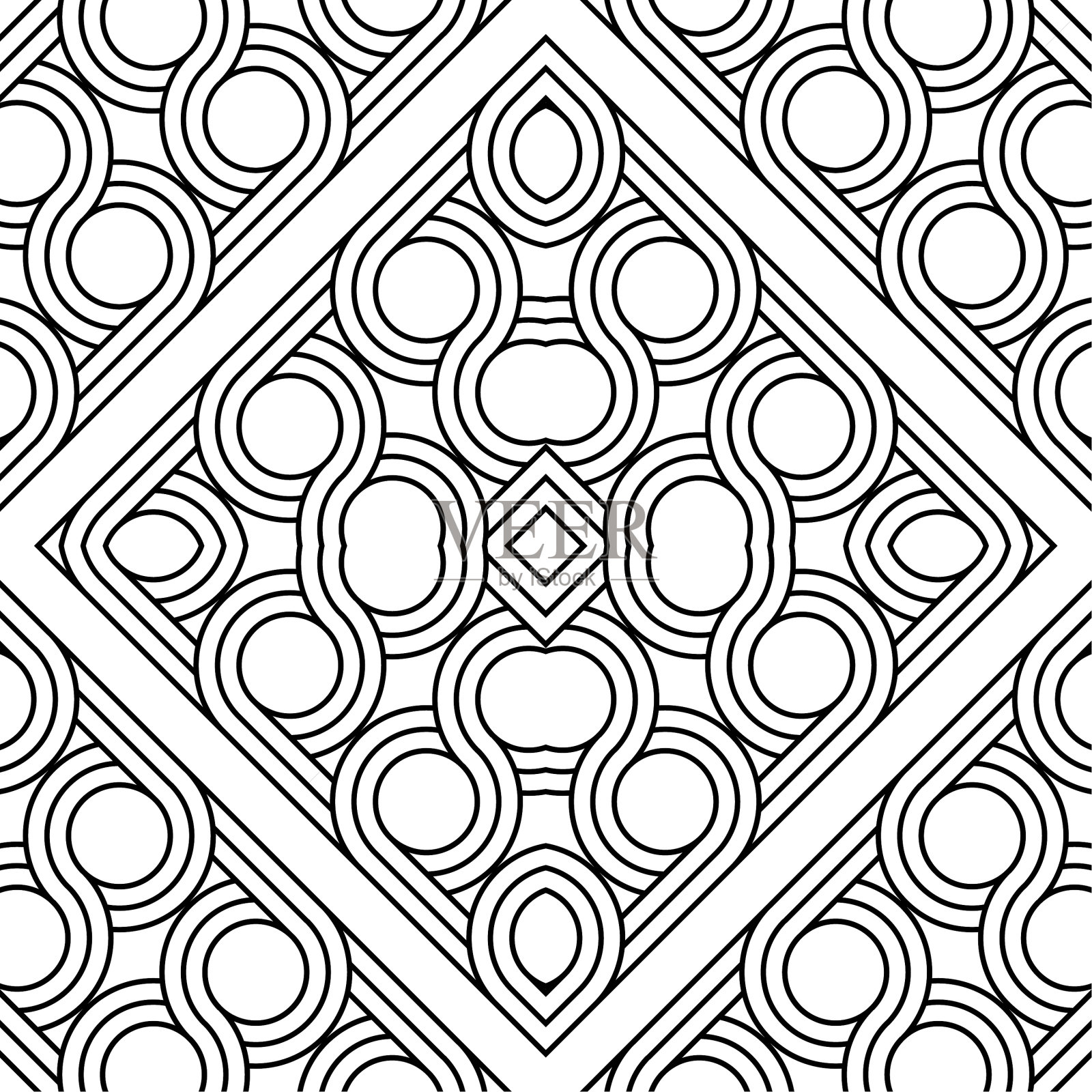 设计无缝几何图案插画图片素材