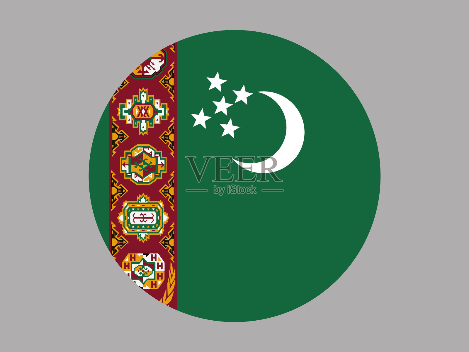 土库曼斯坦集插画图片素材