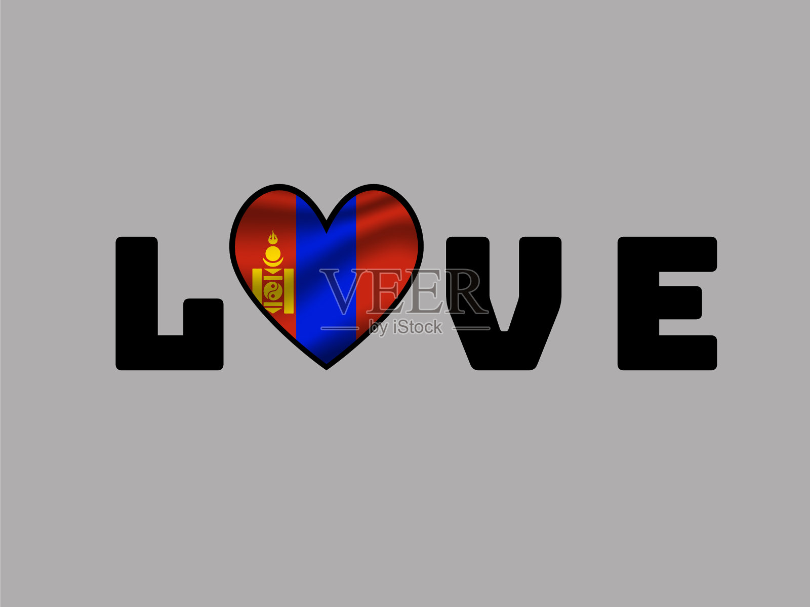 蒙古组插画图片素材