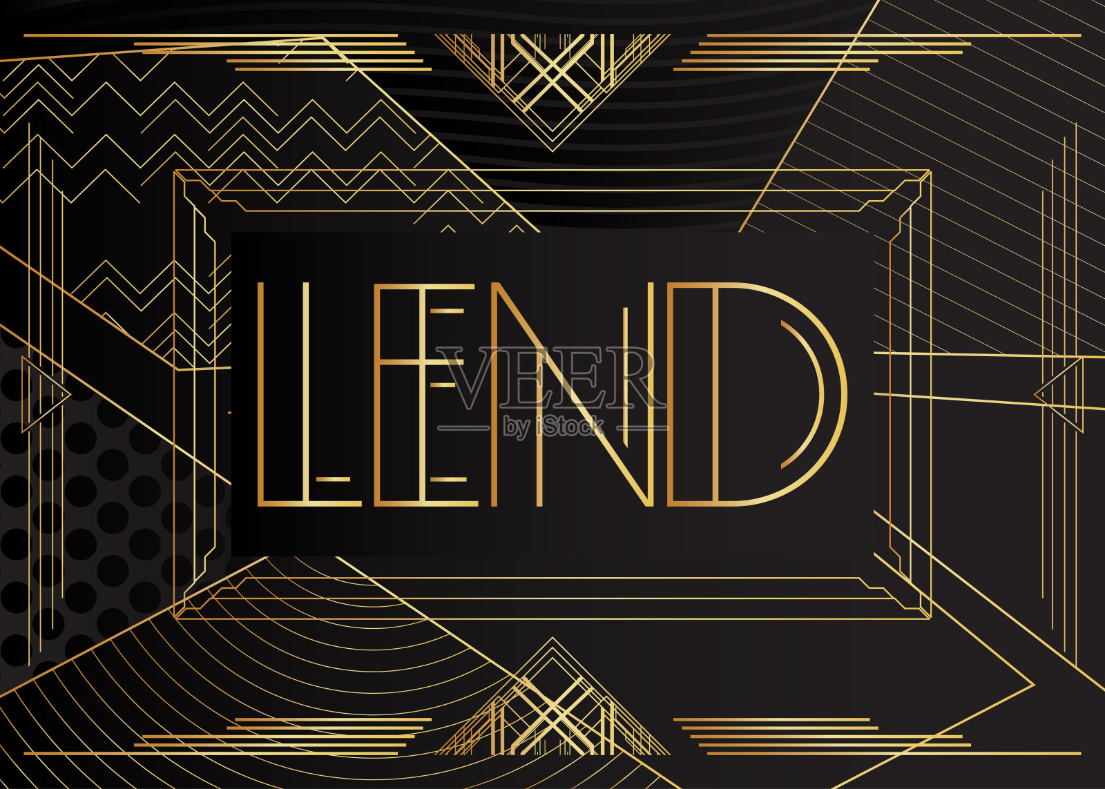 装饰艺术借文本。插画图片素材