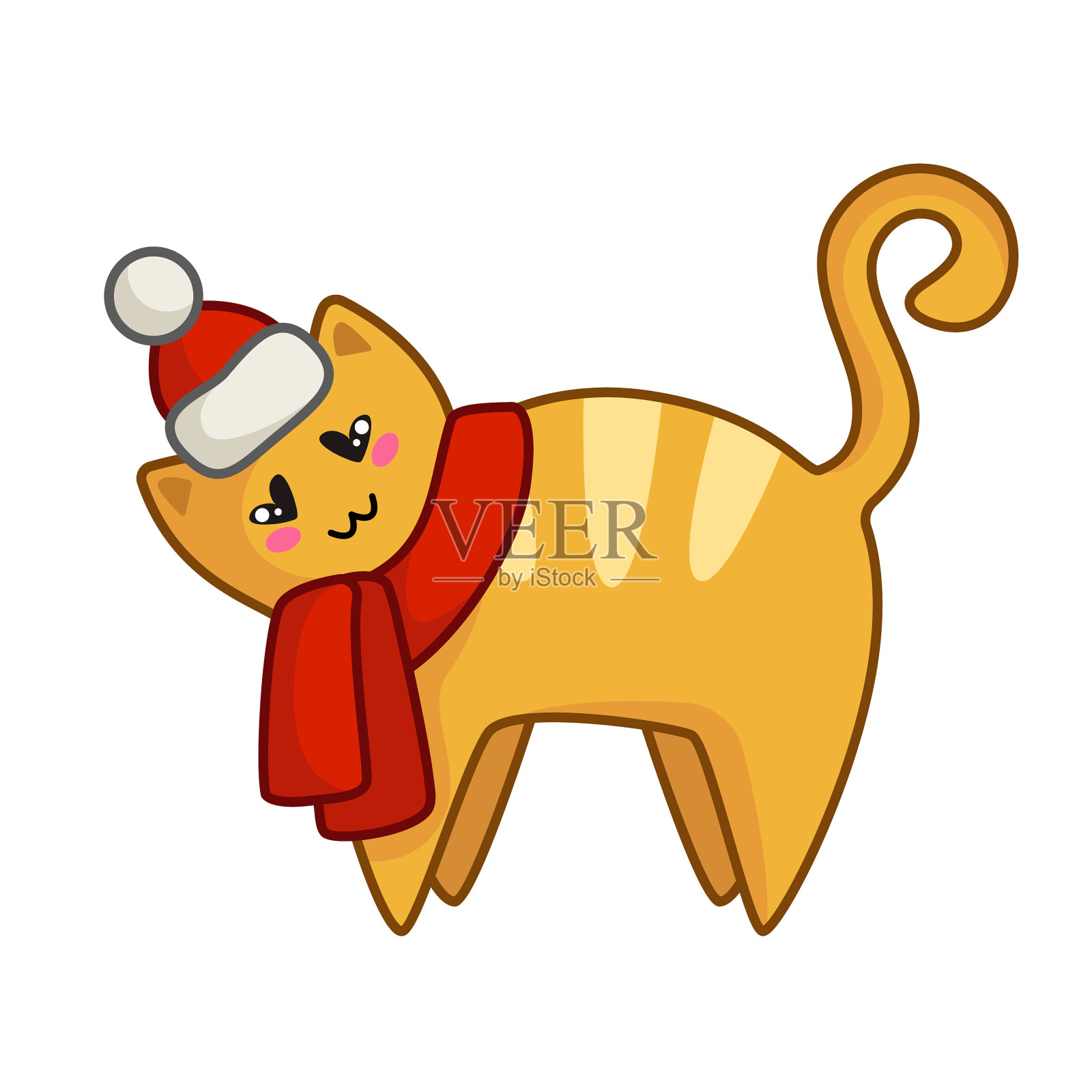 卡哇伊圣诞节募捐设计元素图片