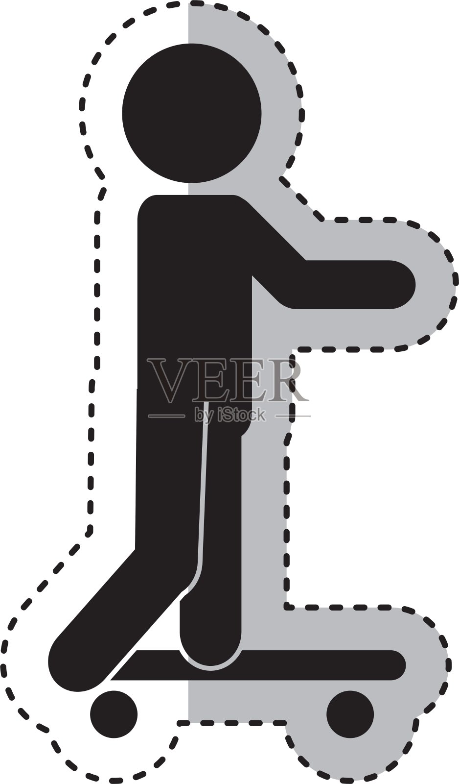 滑板极限运动设计元素图片