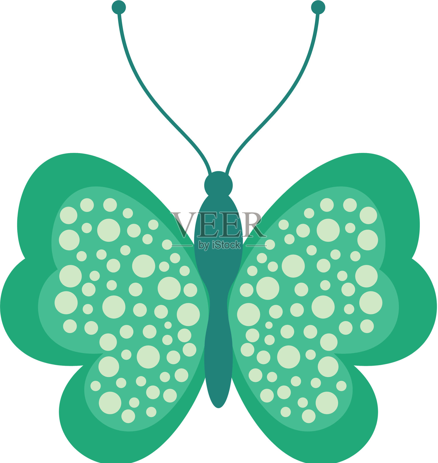 蝴蝶标志设计元素图片