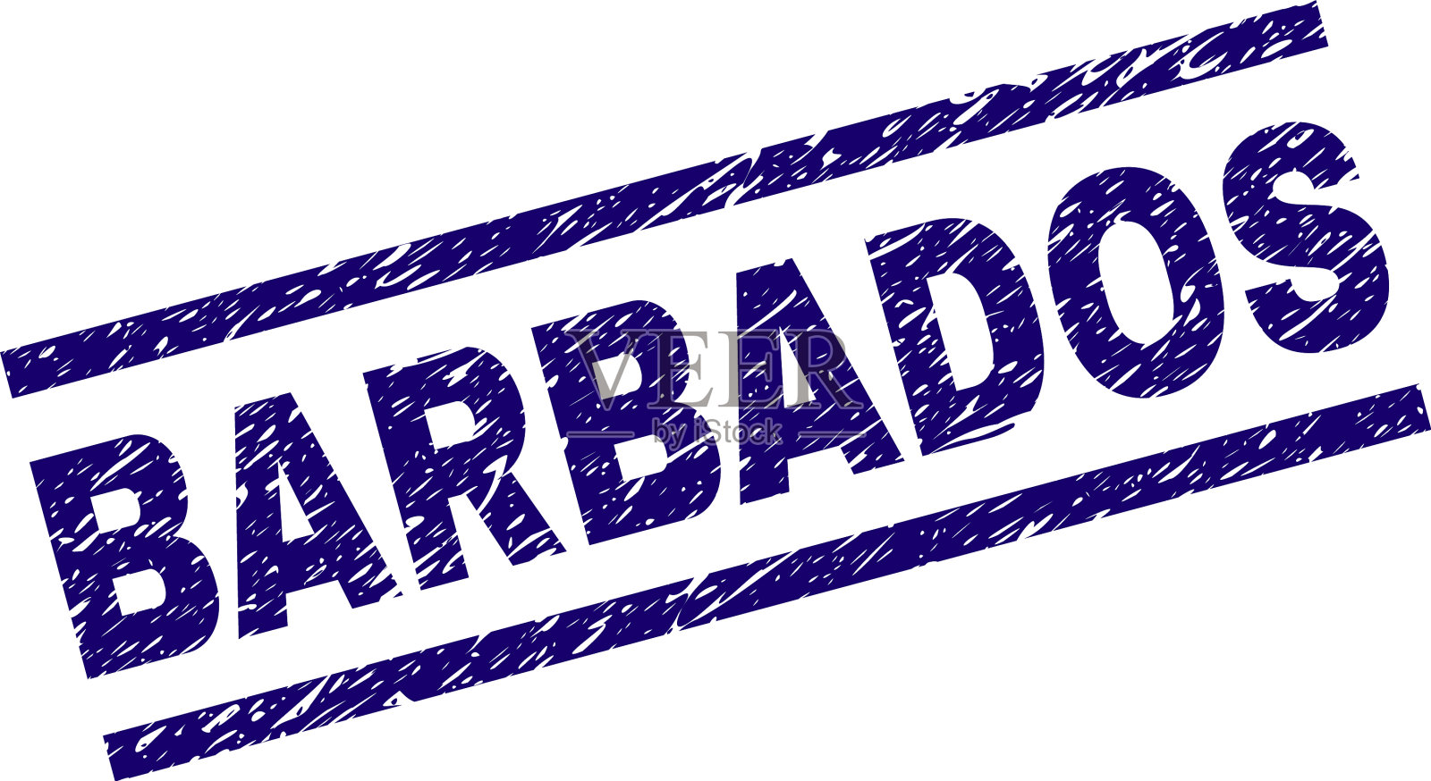 垃圾纹理巴巴多斯邮票印章插画图片素材