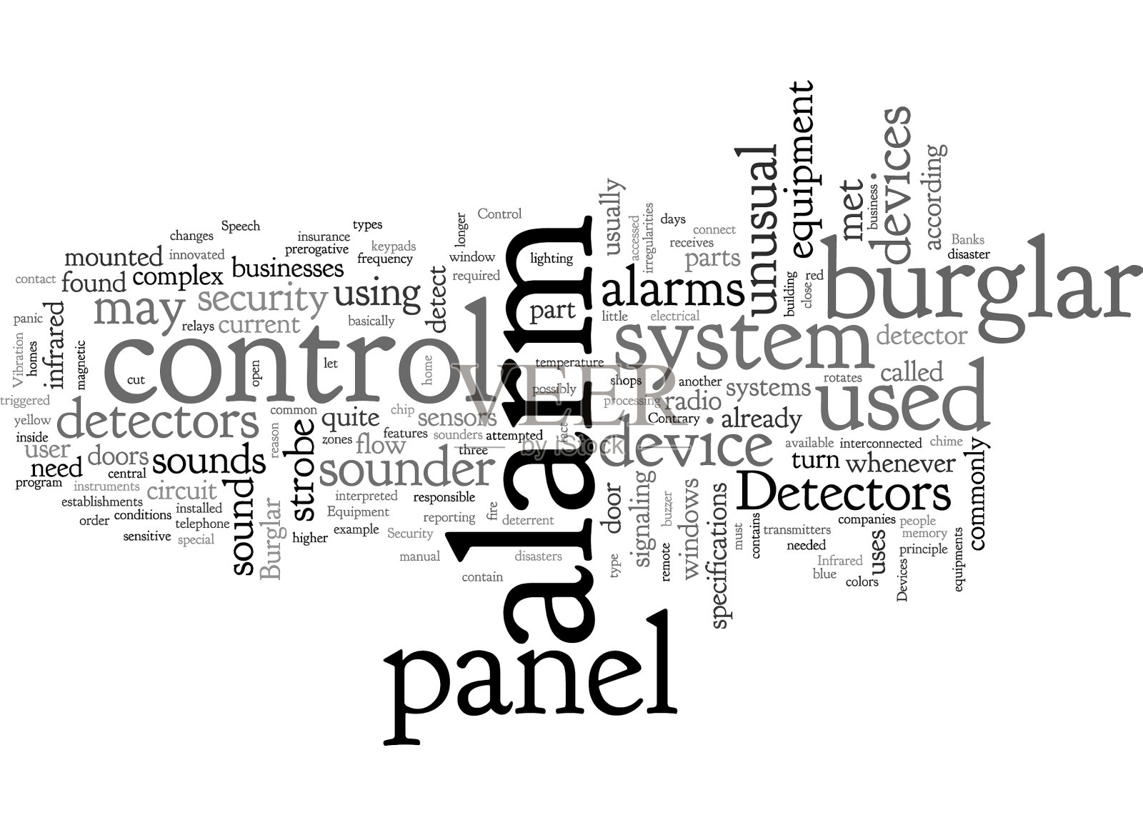 防盗报警设备插画图片素材