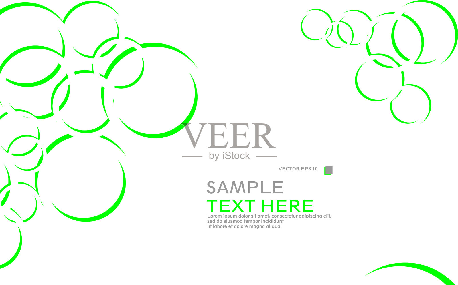 带圆的抽象背景插画图片素材