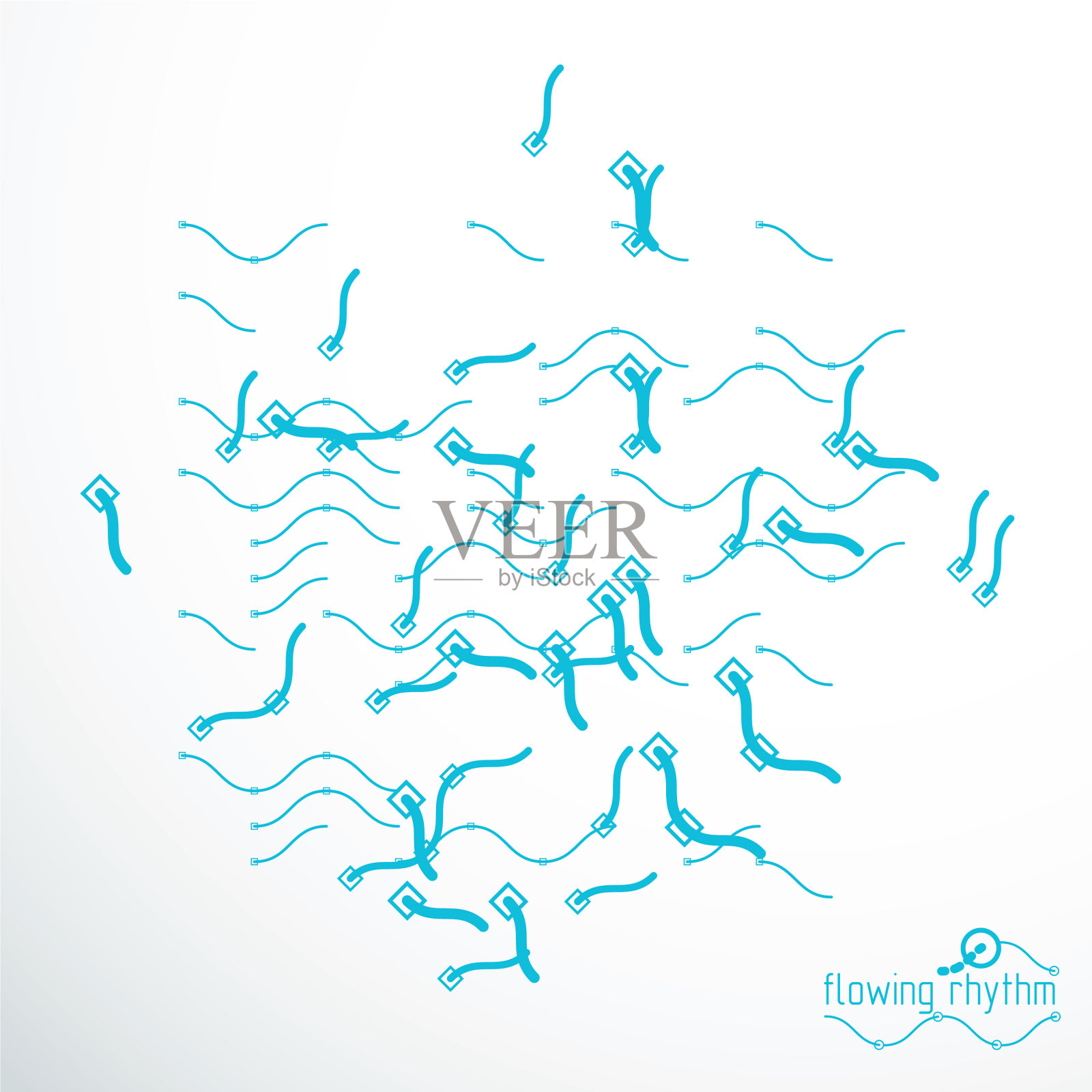 未来抽象技术背景插画图片素材