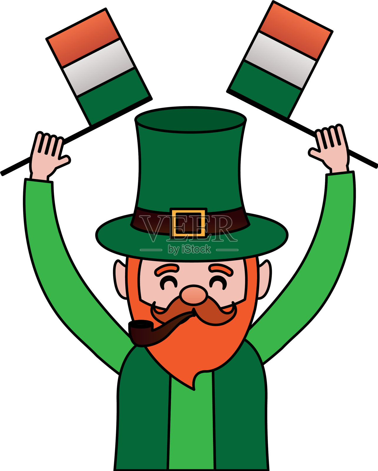 圣帕特里克节快乐设计元素图片