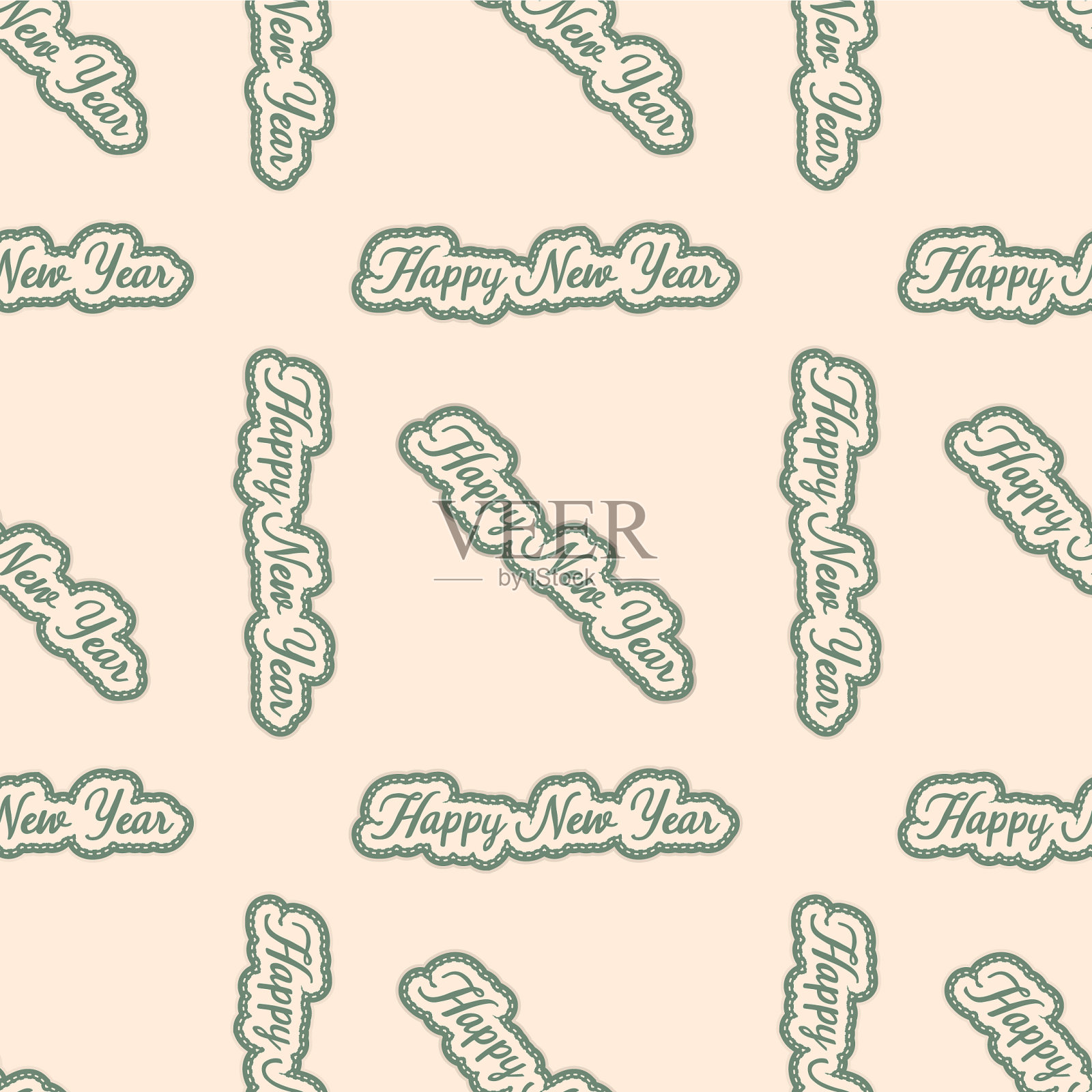 无缝图案矿石背景圣诞快乐插画图片素材