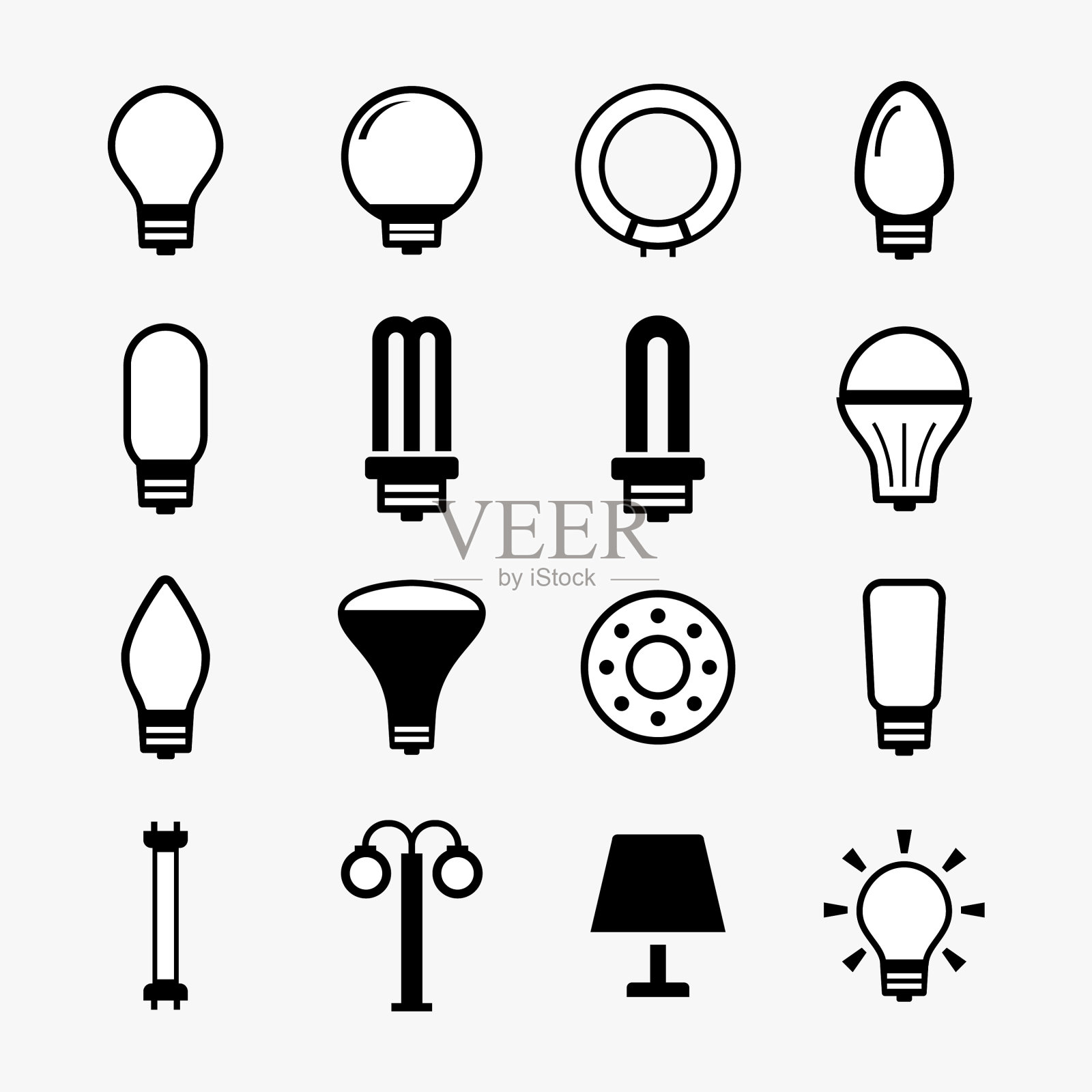 灯泡图标图标素材