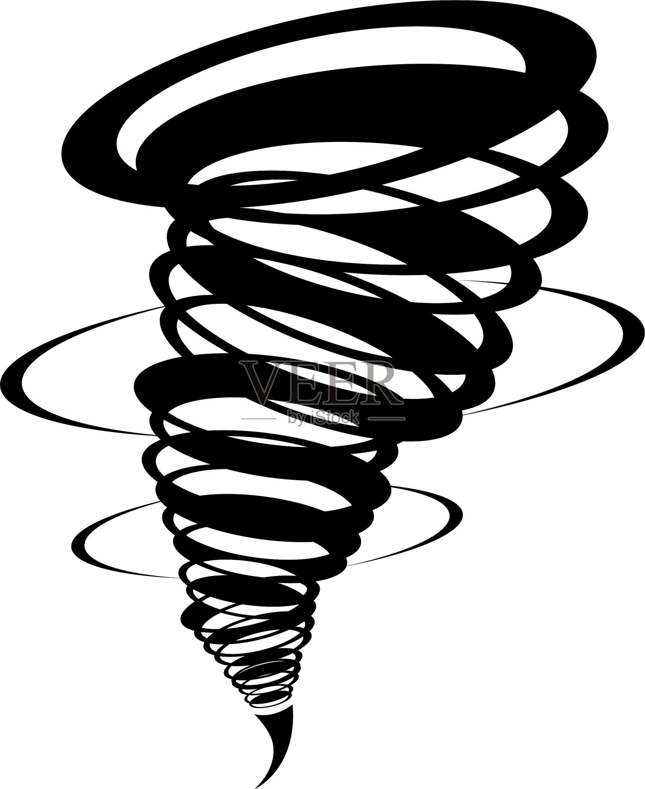 龙卷风的象征设计元素图片