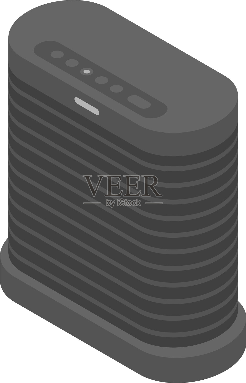 空气加湿器图标等距风格插画图片素材