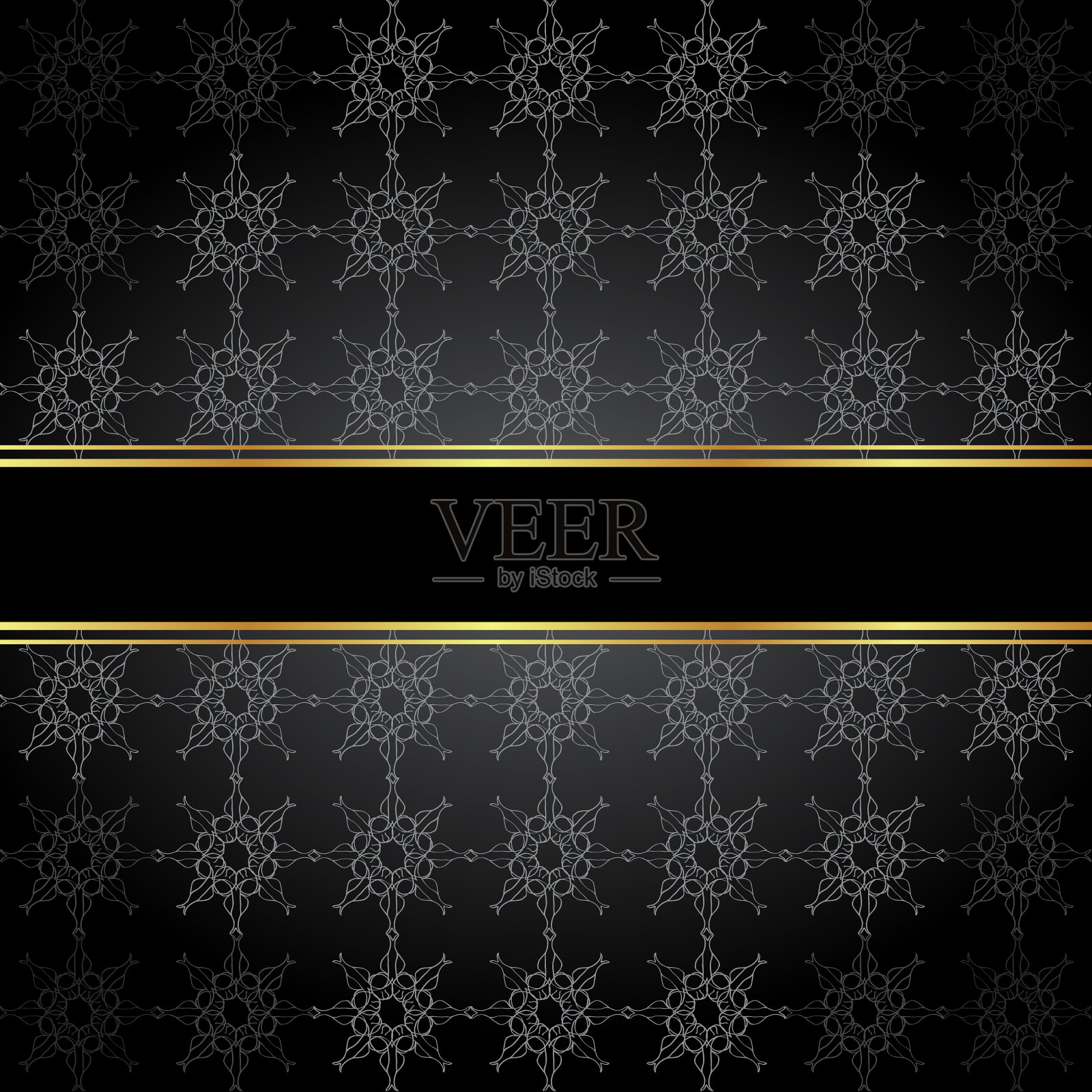 优雅的墙纸，金色的细装饰插画图片素材