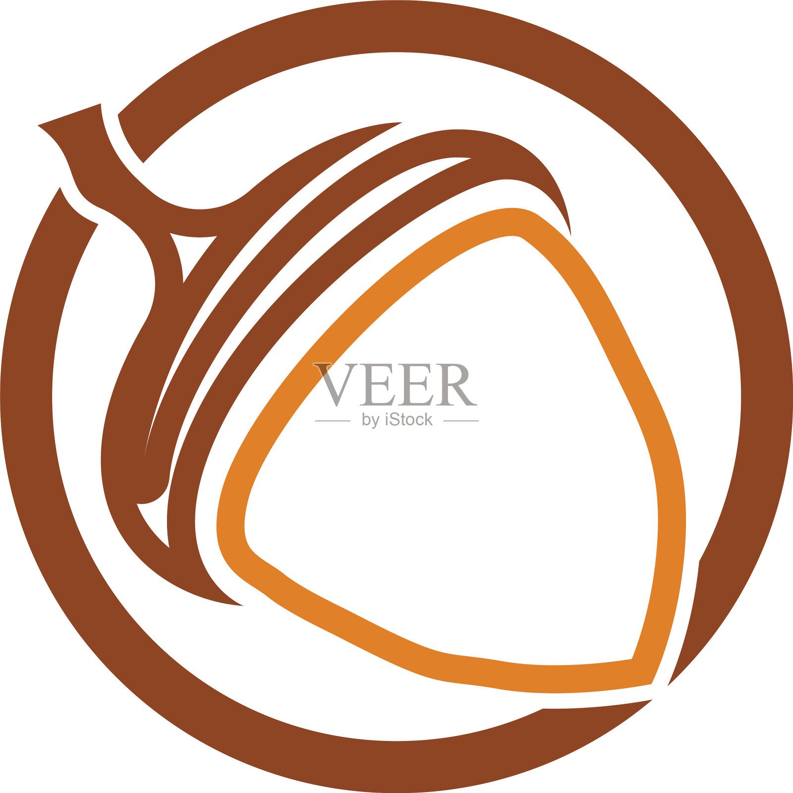 橡子标志插图模板设计元素图片