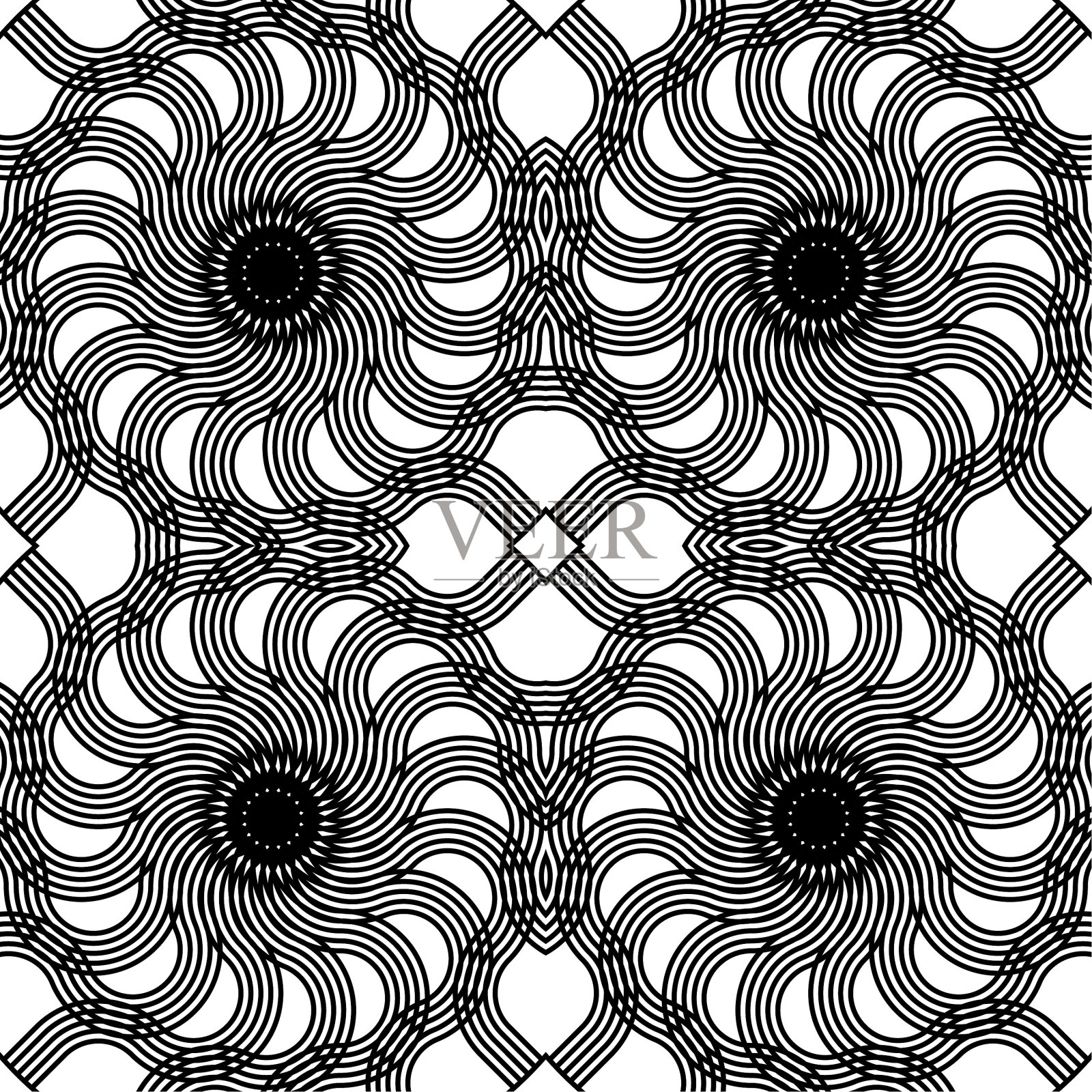 设计无缝螺旋扭曲背景插画图片素材