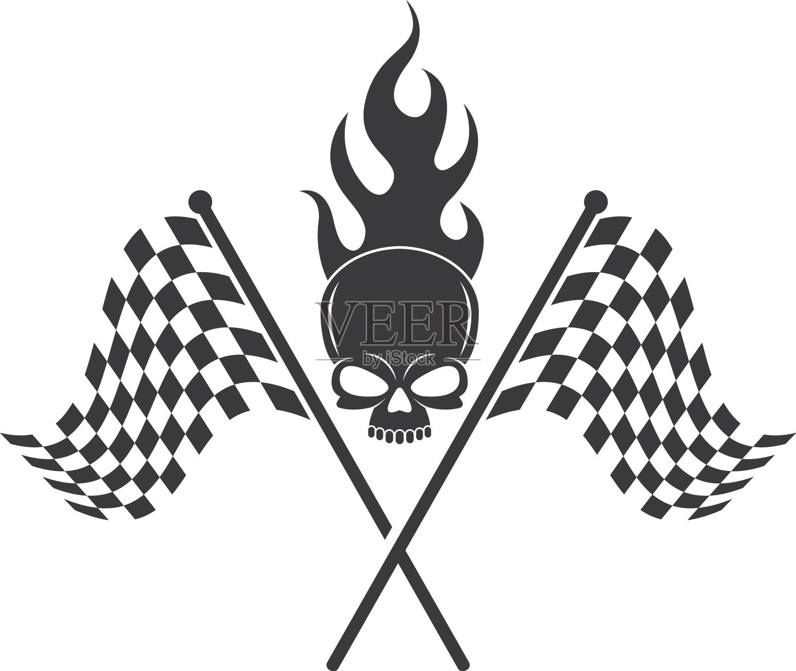 赛车旗图标自动tif设计元素图片