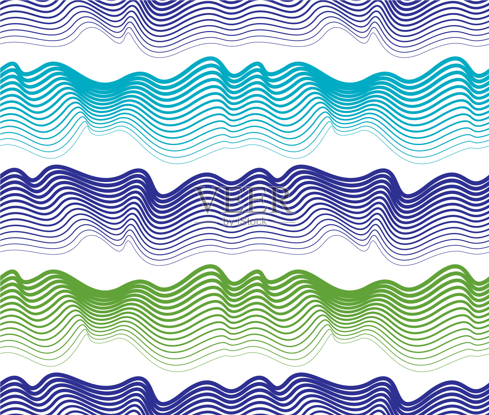 具有风格化的艺术无缝图案插画图片素材