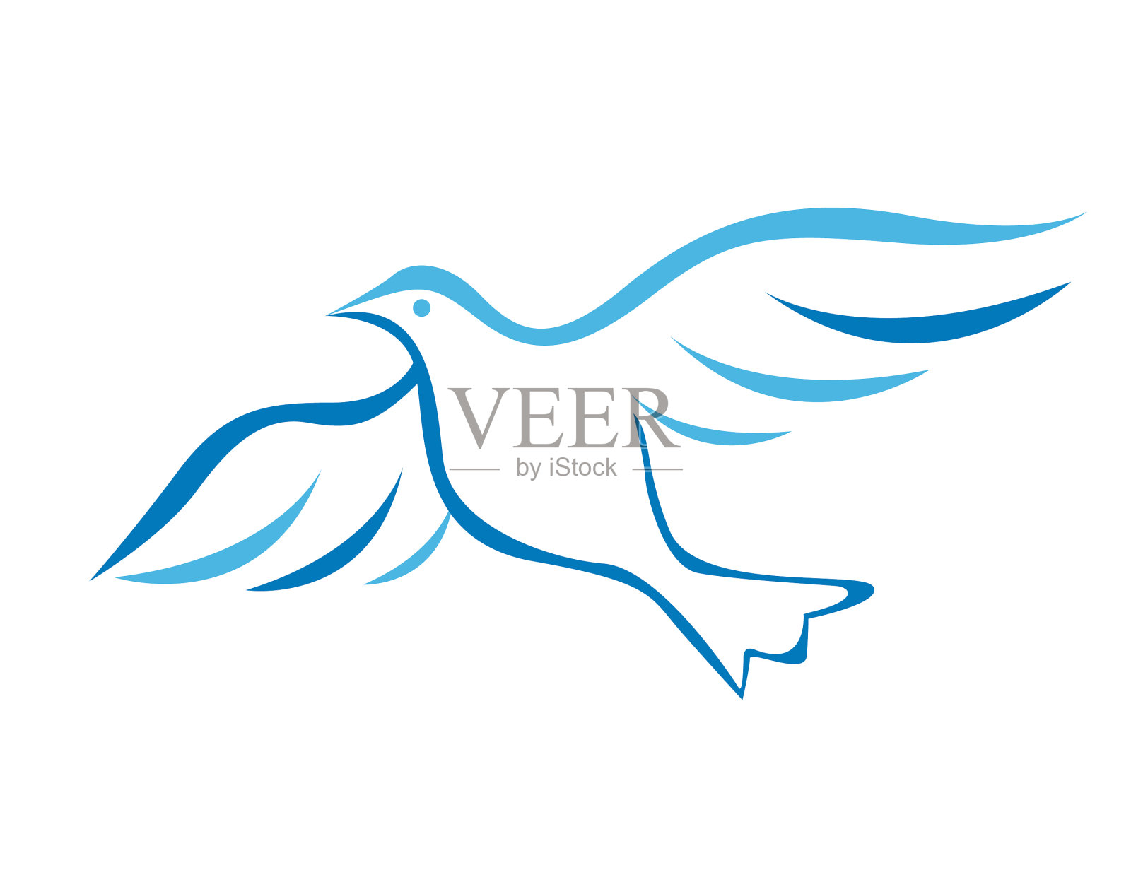 飞翔在那里插画图片素材