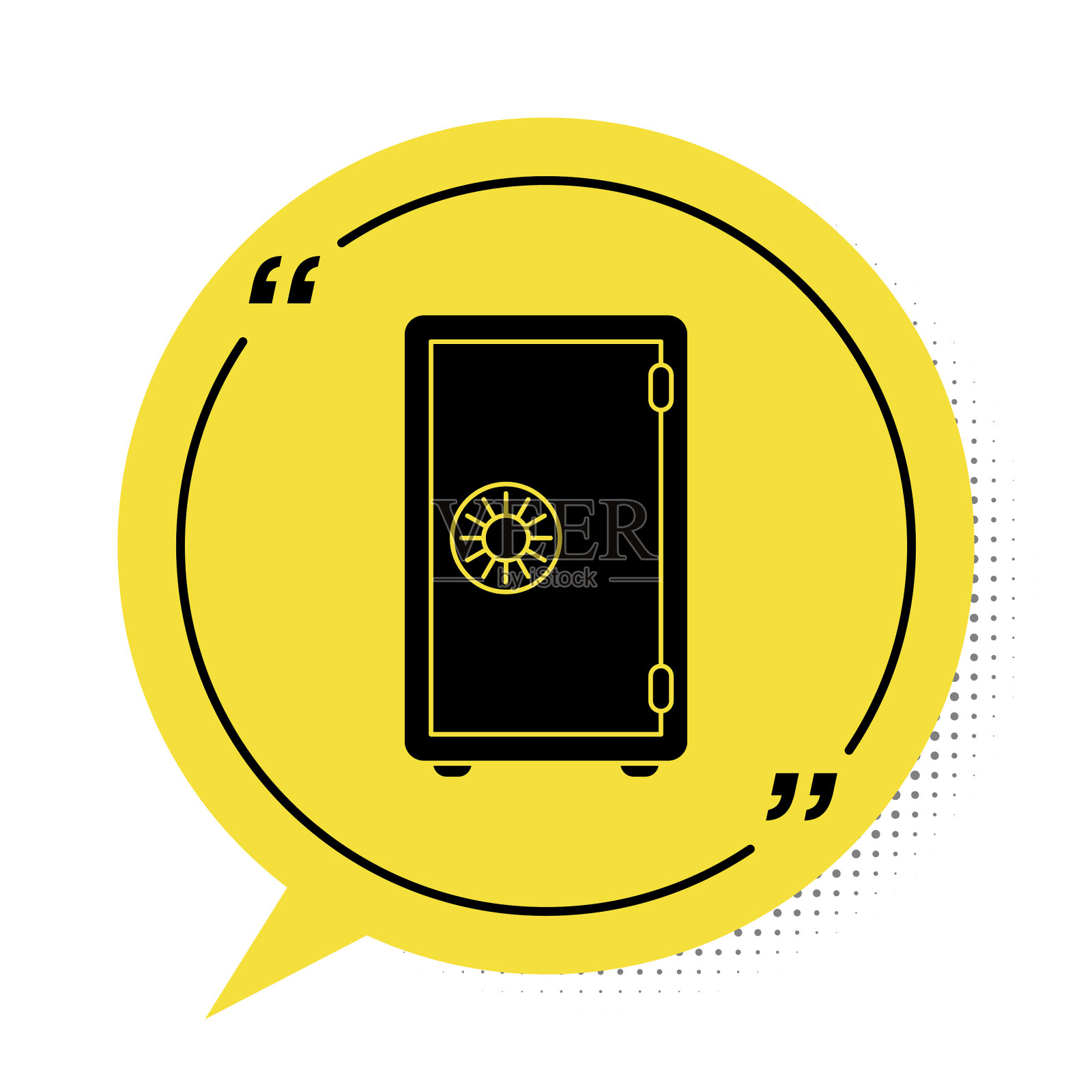 黑色安全图标隔离在白色背景上插画图片素材