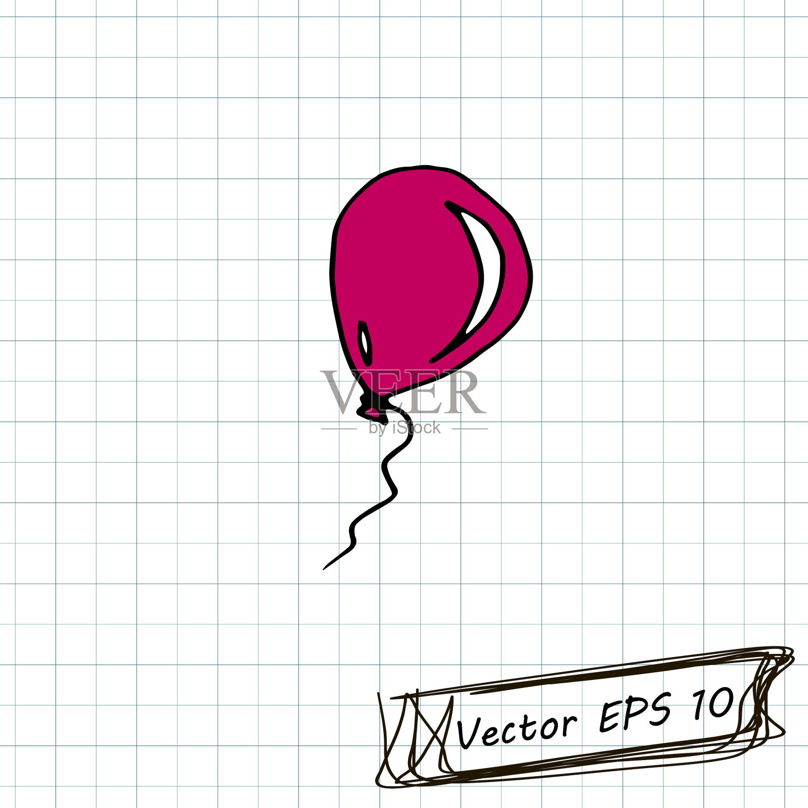 风格儿童画涂鸦画在一个插画图片素材