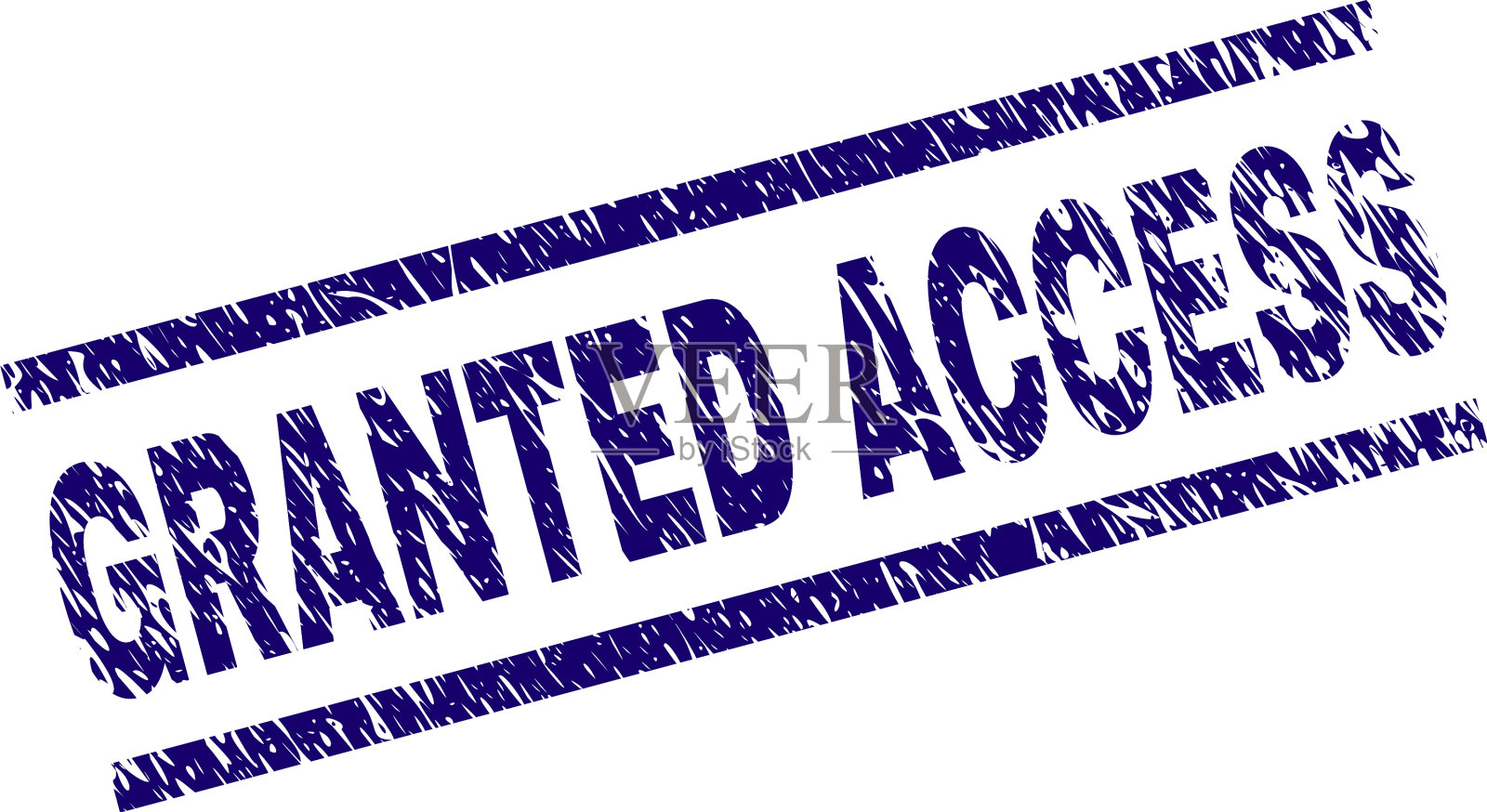 Grunge纹理授予访问印章印章插画图片素材