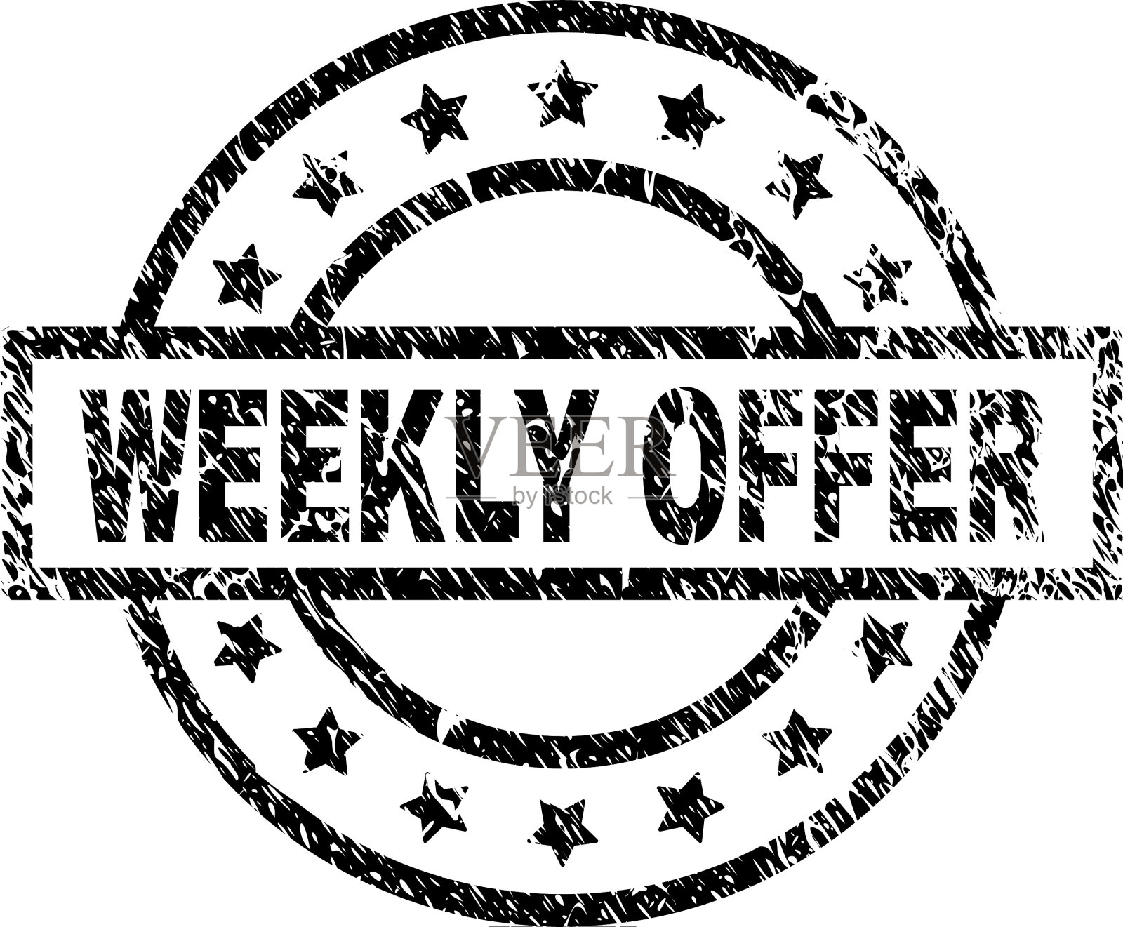 粗糙纹理每周提供邮票印章设计元素图片