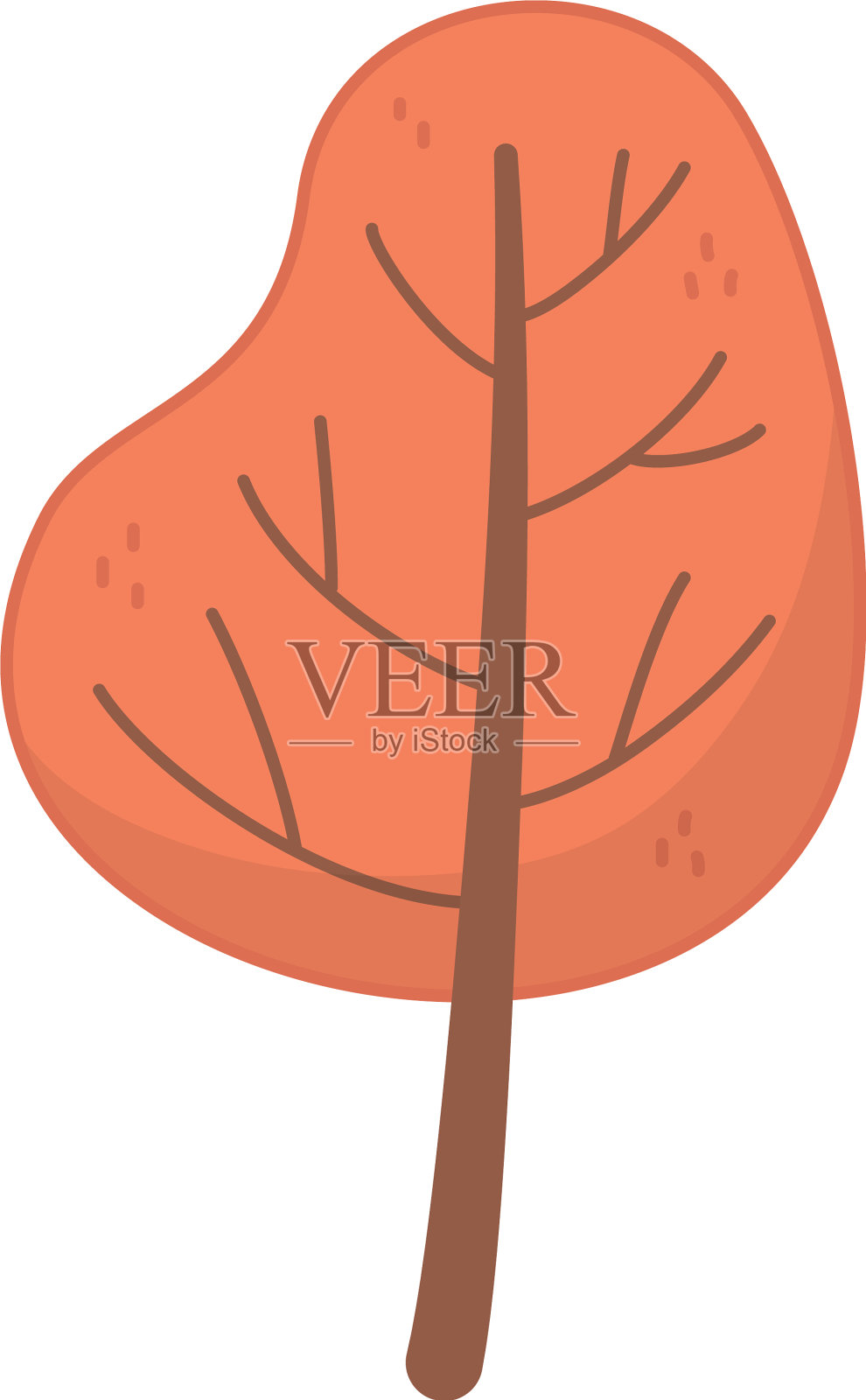 秋天乔木森林叶自然设计元素图片