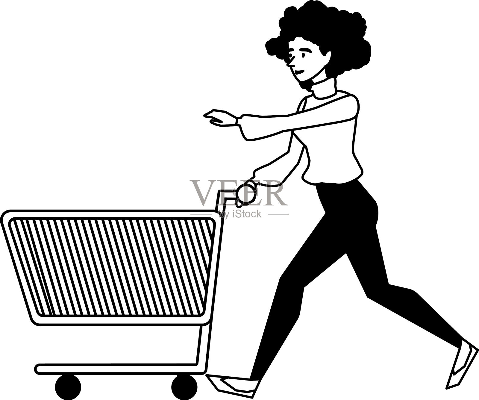 孤立女性购物设计设计元素图片