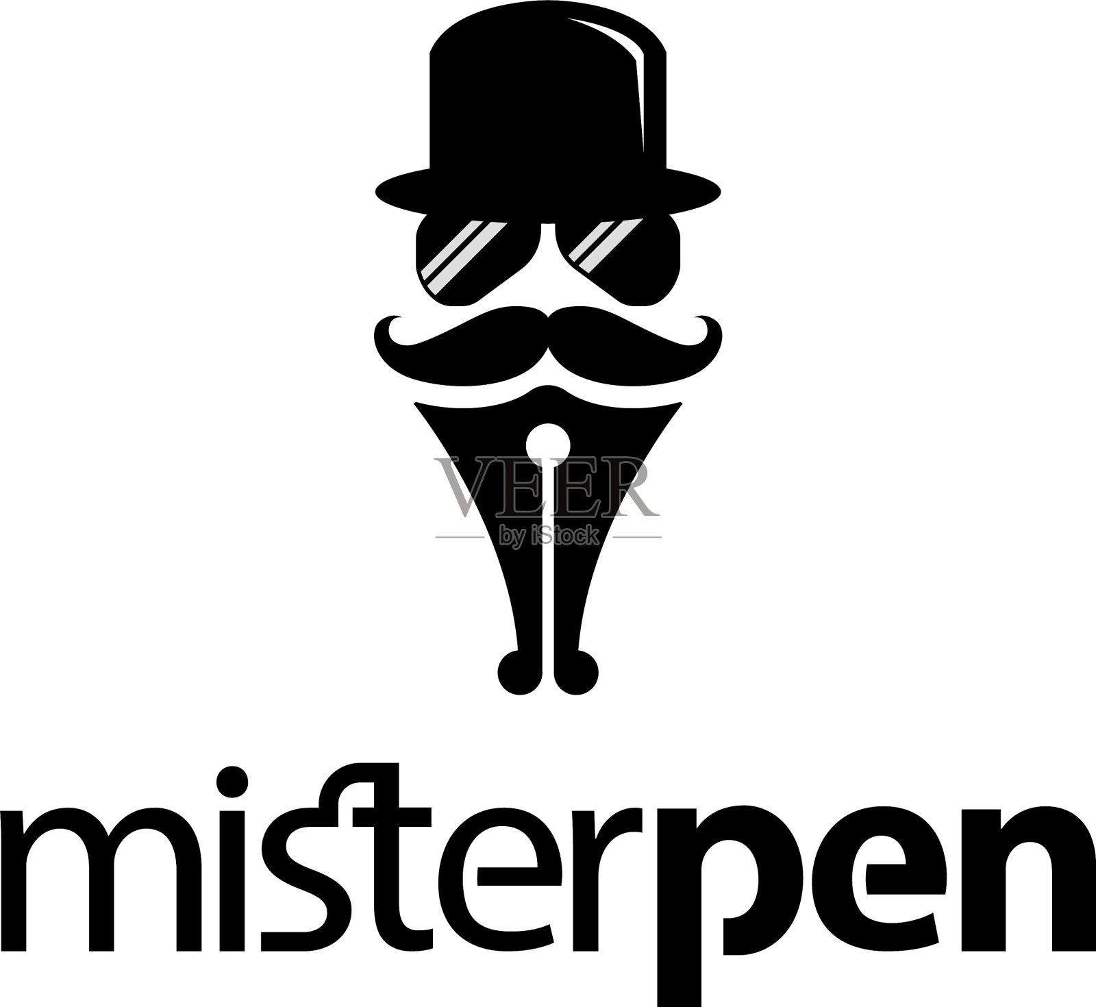 先生的钢笔插画图片素材