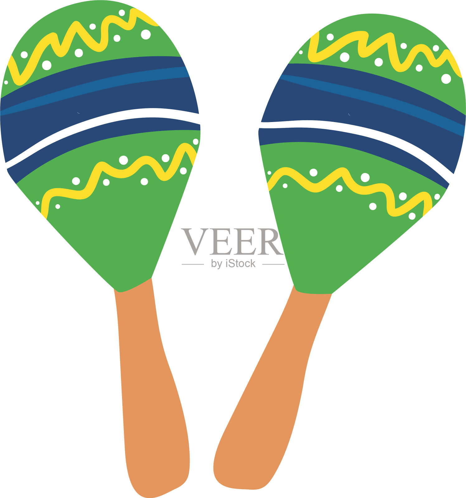 可爱的沙球在白色的背景插画图片素材