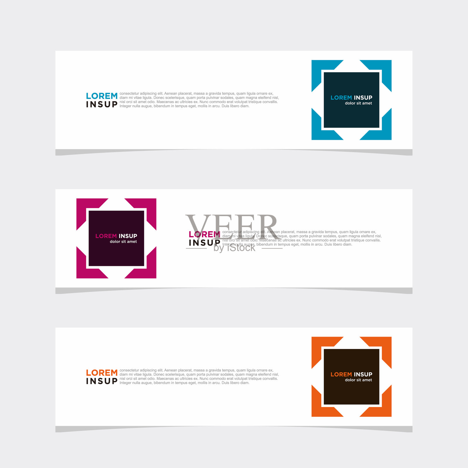 现代横幅网页背景抽象设计插画图片素材