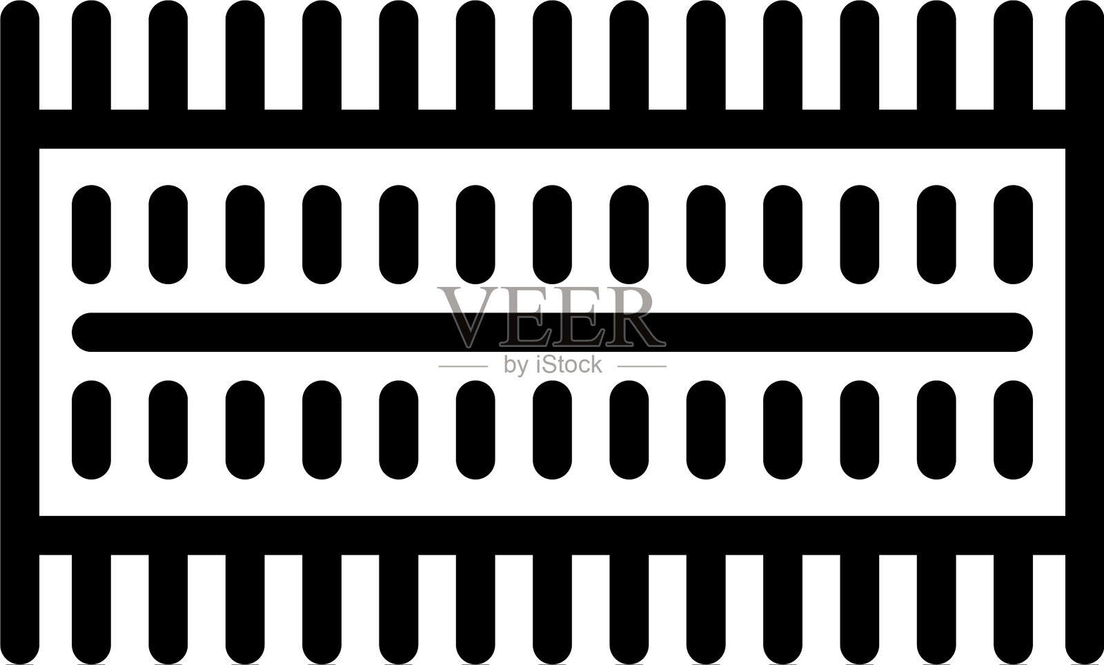 智能手机内存图标轮廓风格插画图片素材