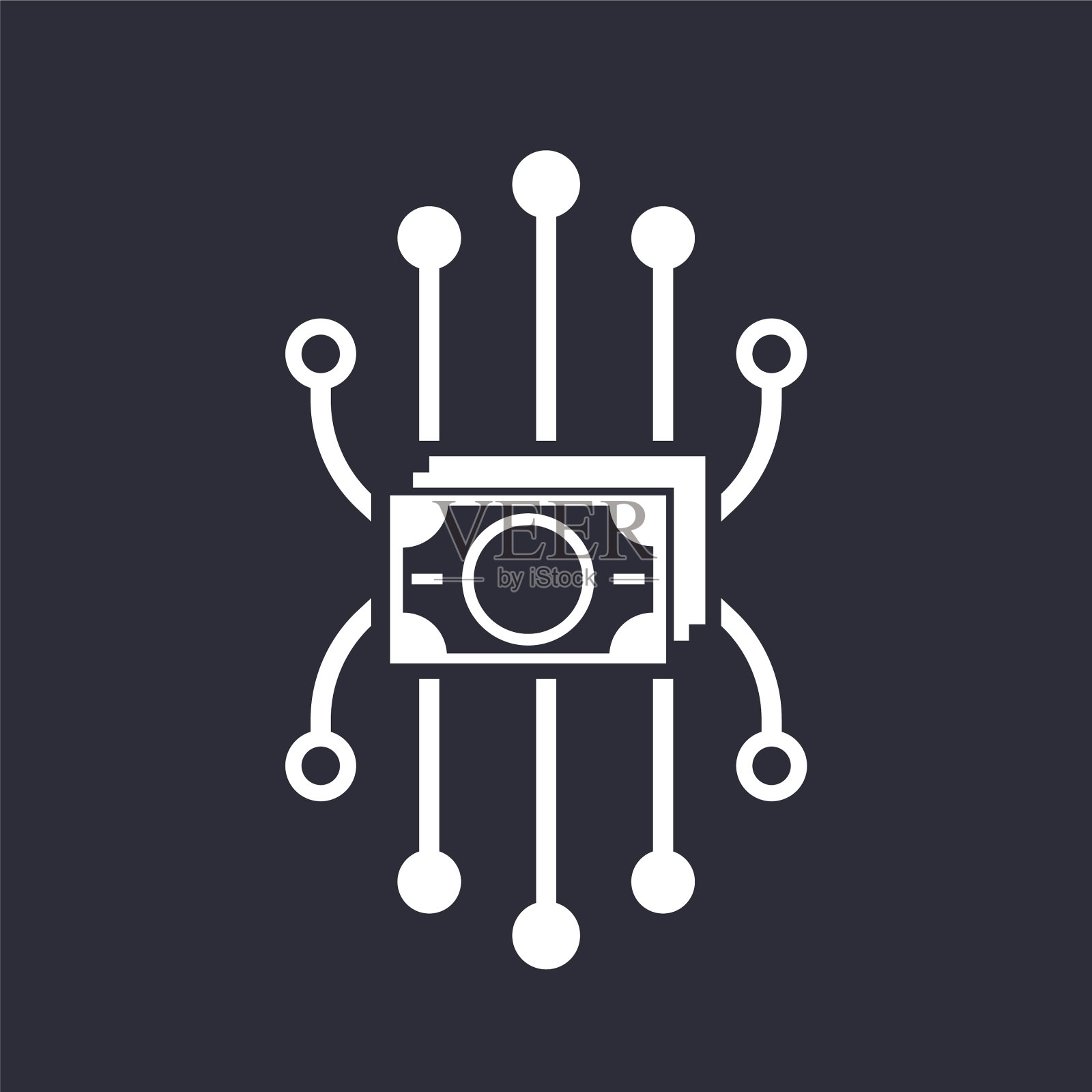 金融多元化投资图标插画图片素材