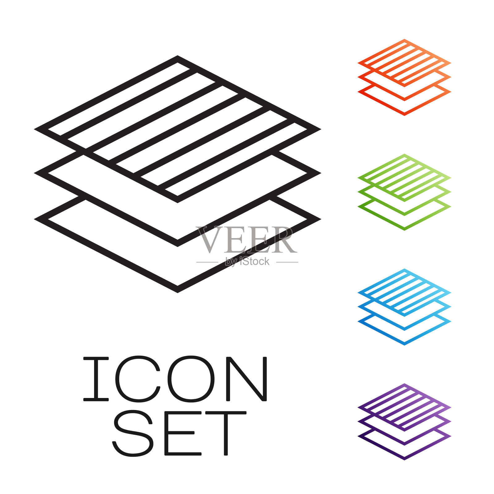 黑色线条的织物辊子被隔离图标素材