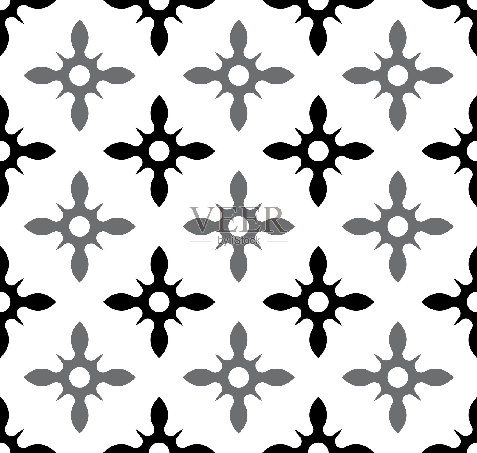 可爱的陶瓷瓷砖插画图片素材