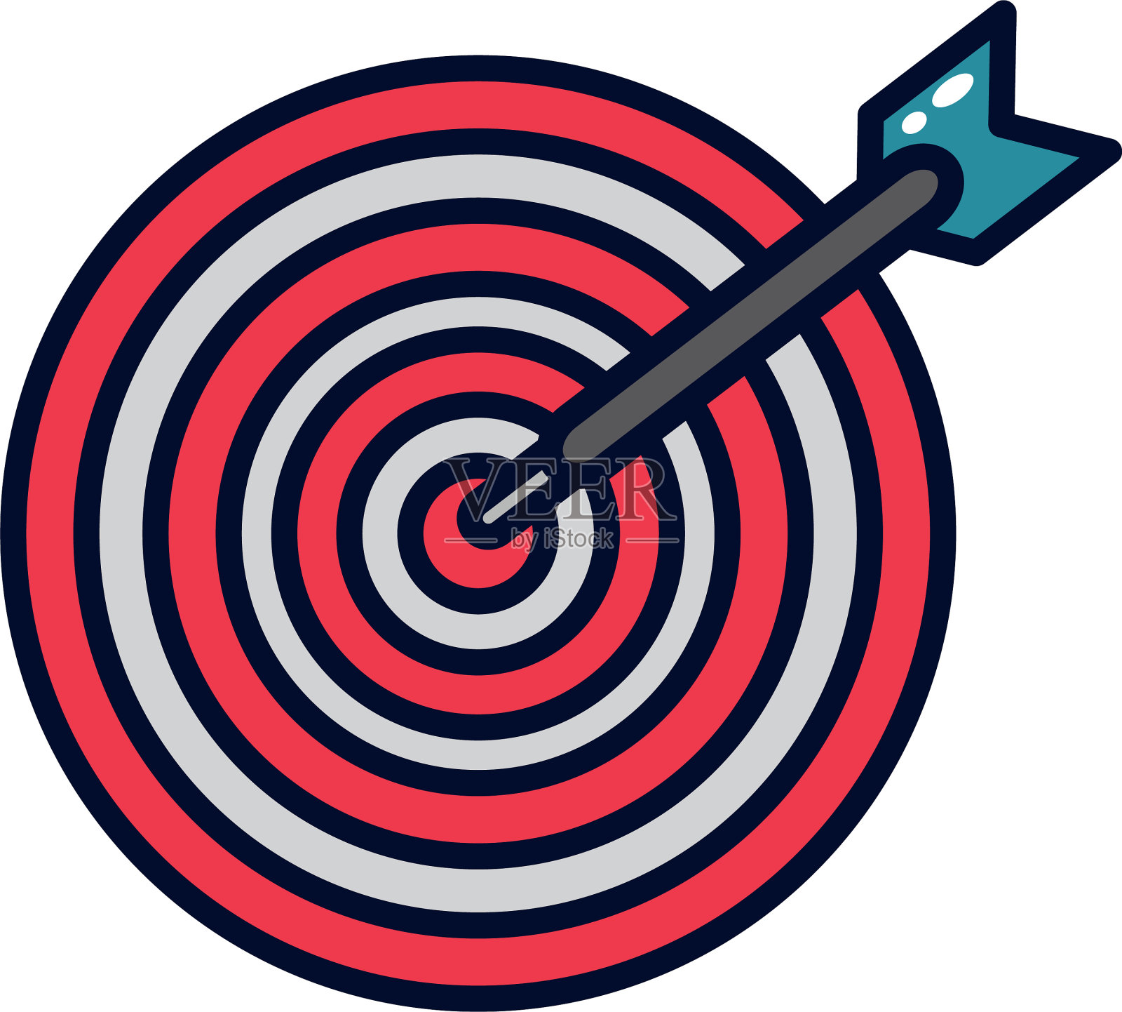 孤立目标图标填充设计设计元素图片