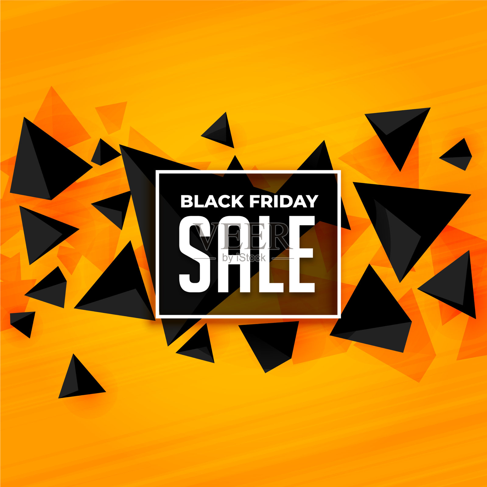 抽象风格的黑色星期五促销背景设计插画图片素材