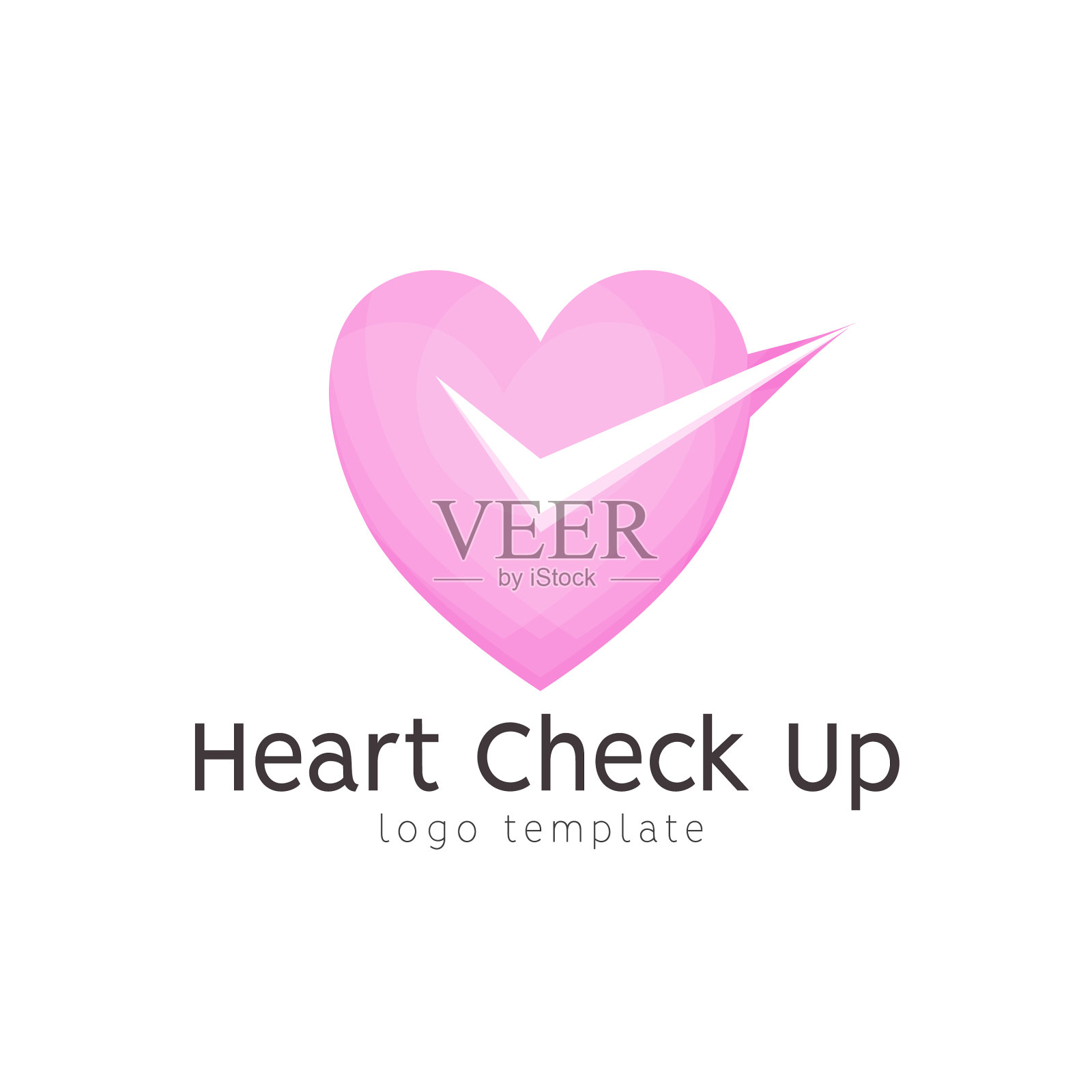 抽象爱情标志设计现代3d标志符号图标素材