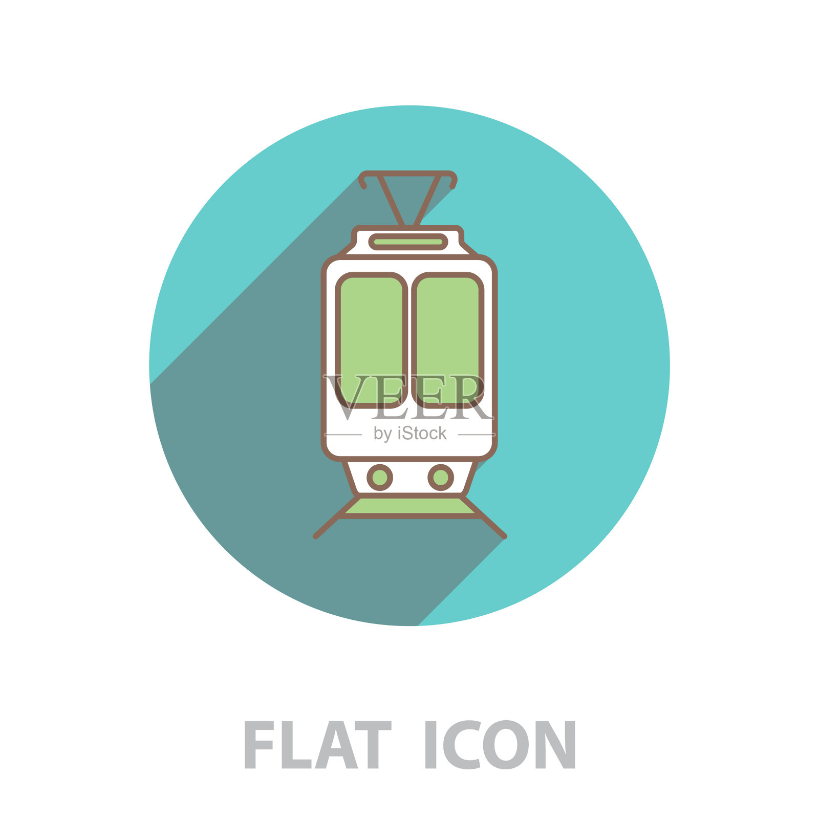 火车图标插画图片素材