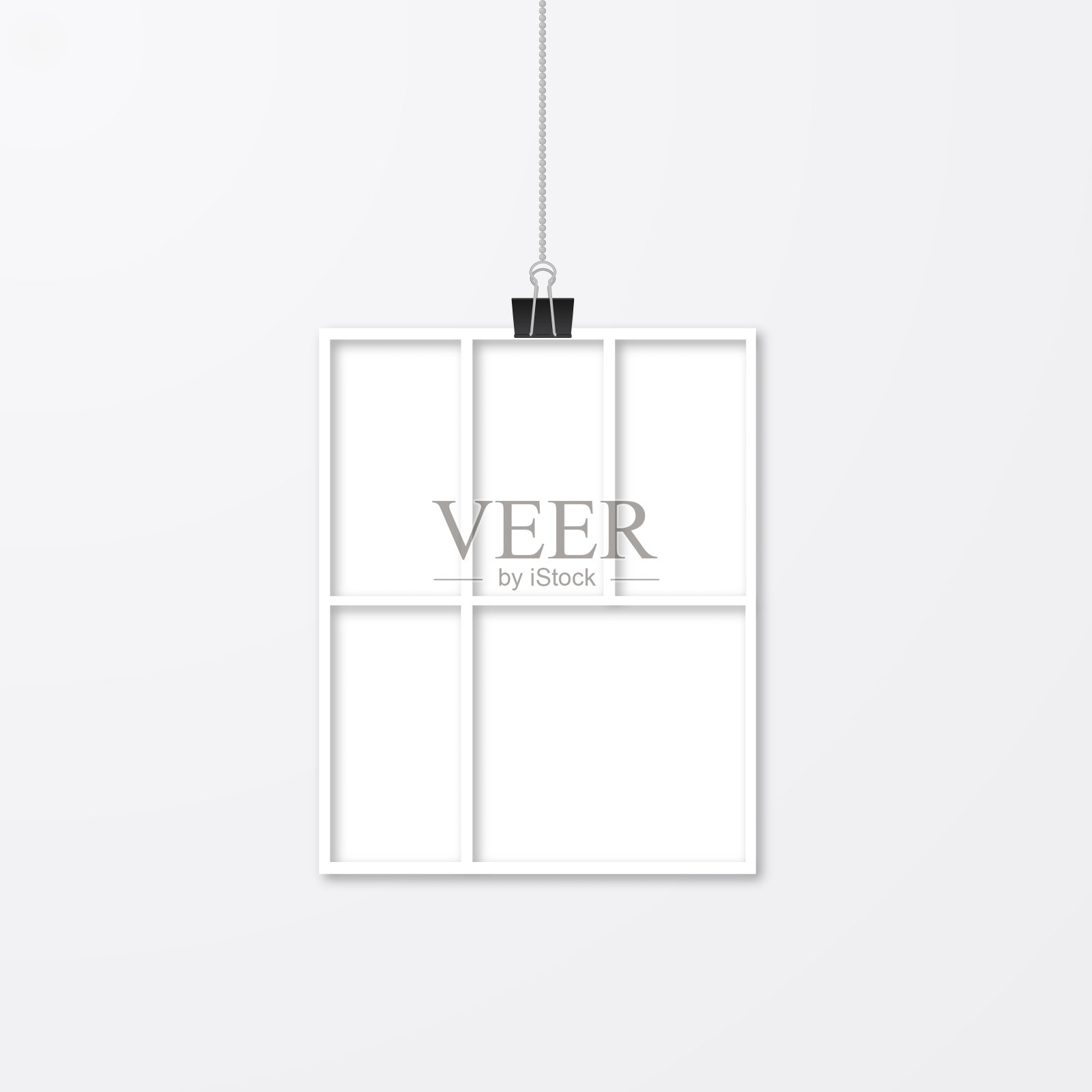 现实孤立的白纸相框插画图片素材