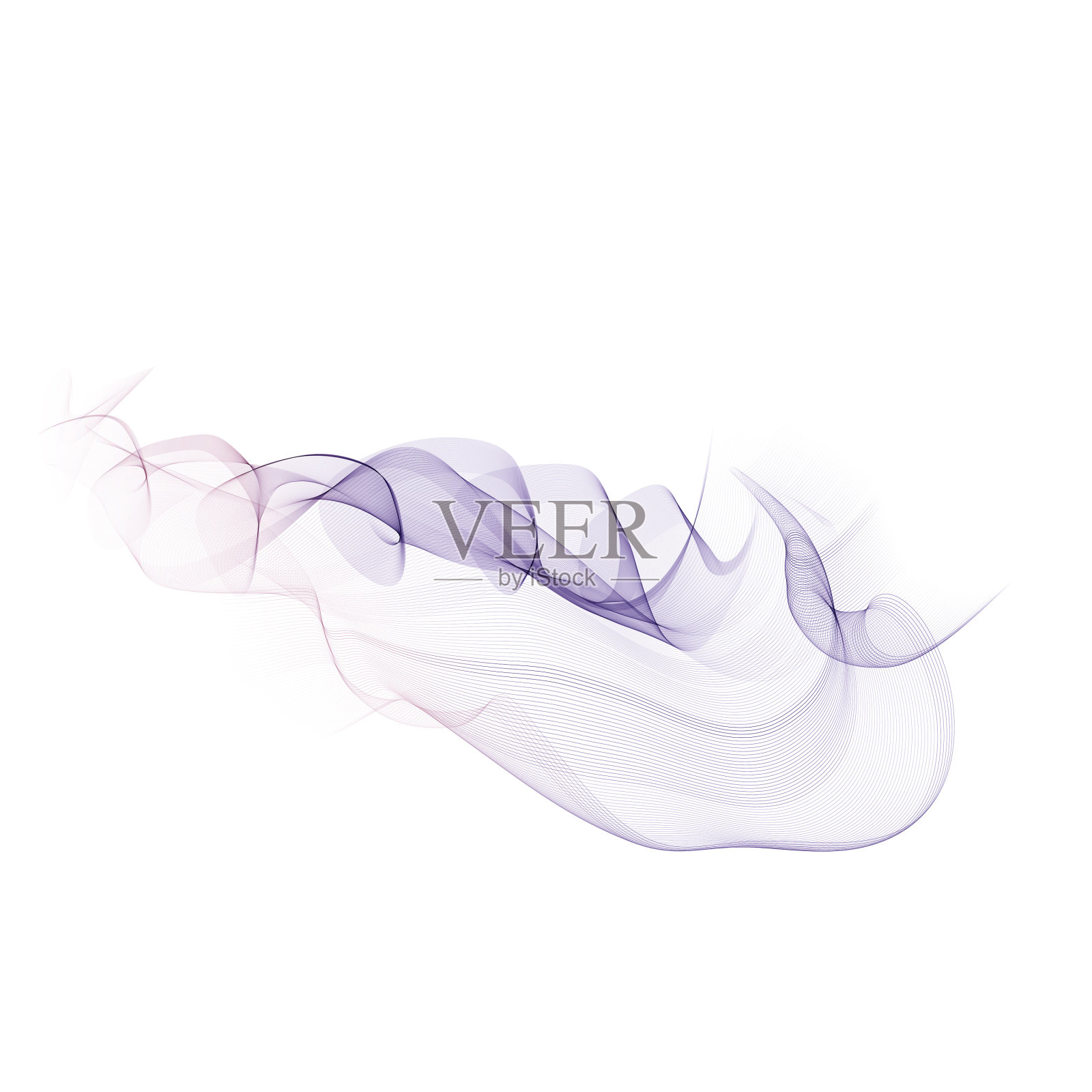 抽象背景透明波状插画图片素材