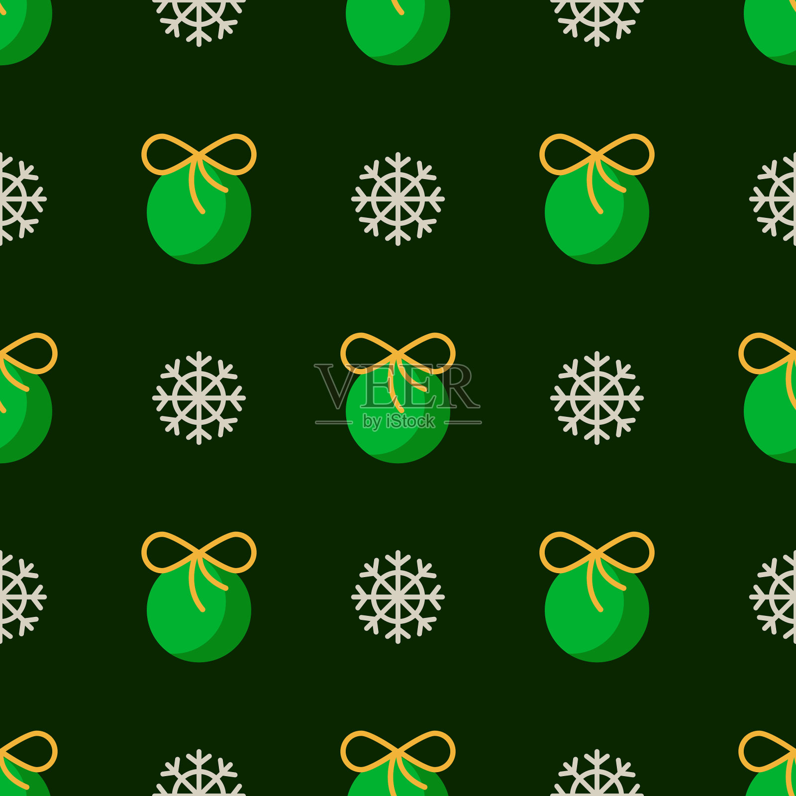 圣诞抽象无缝图案新年插画图片素材