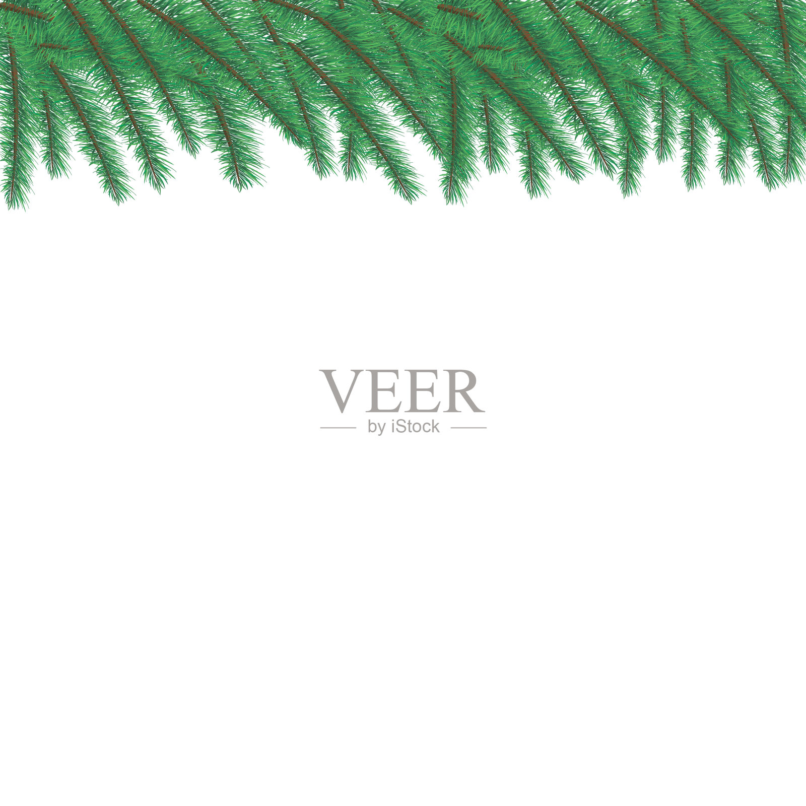 圣诞树集插画图片素材