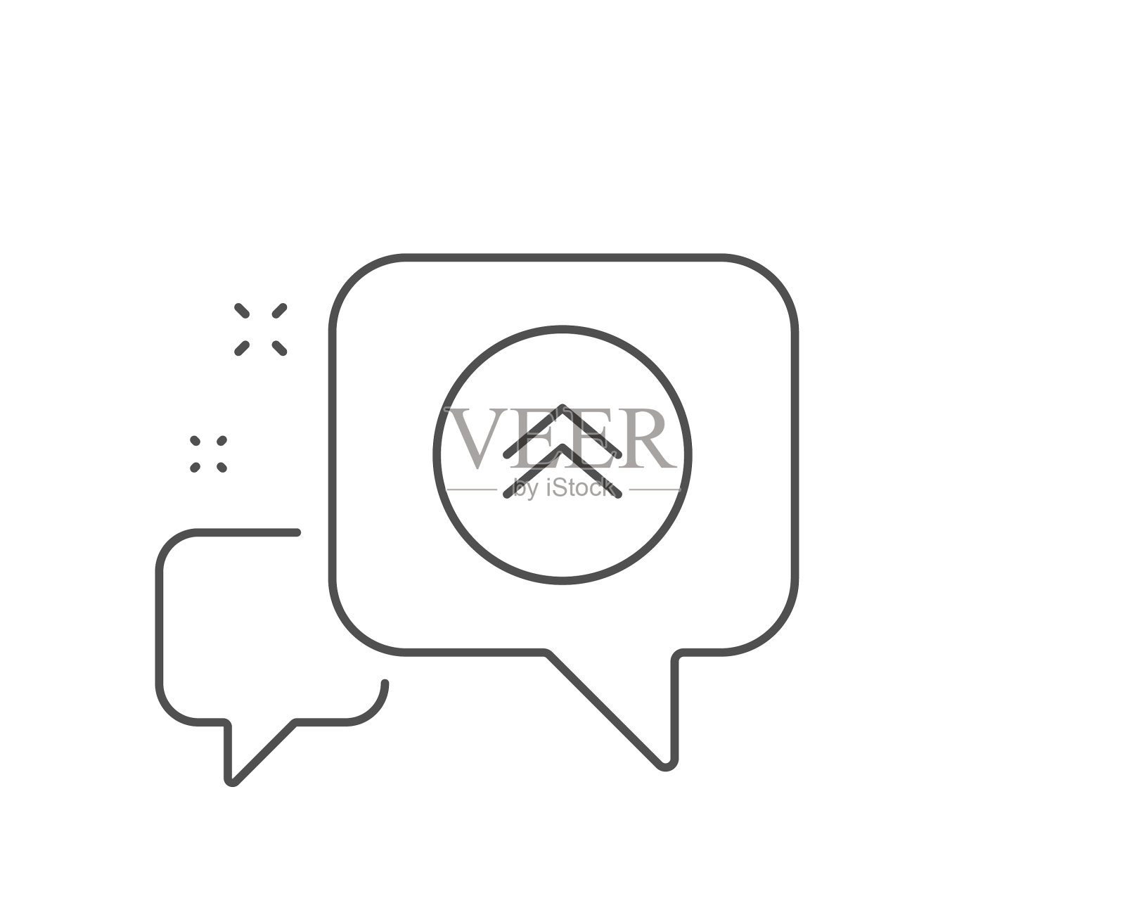 向上滑动按钮线图标滚动箭头标志图标素材