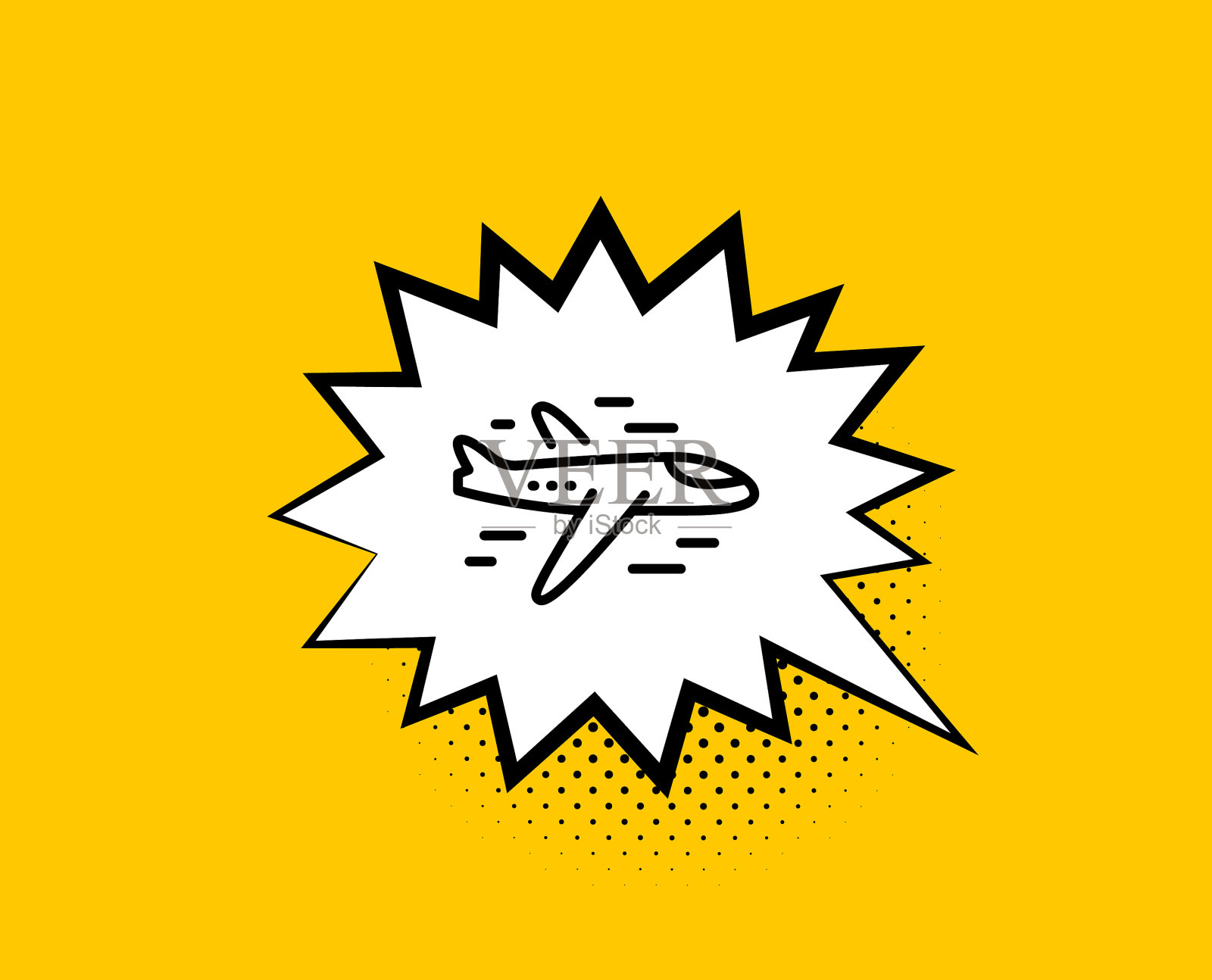 飞机航线图标飞机飞行运输标志插画图片素材