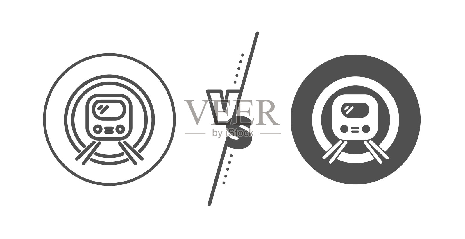 地铁地铁运输线路图标公共图标素材